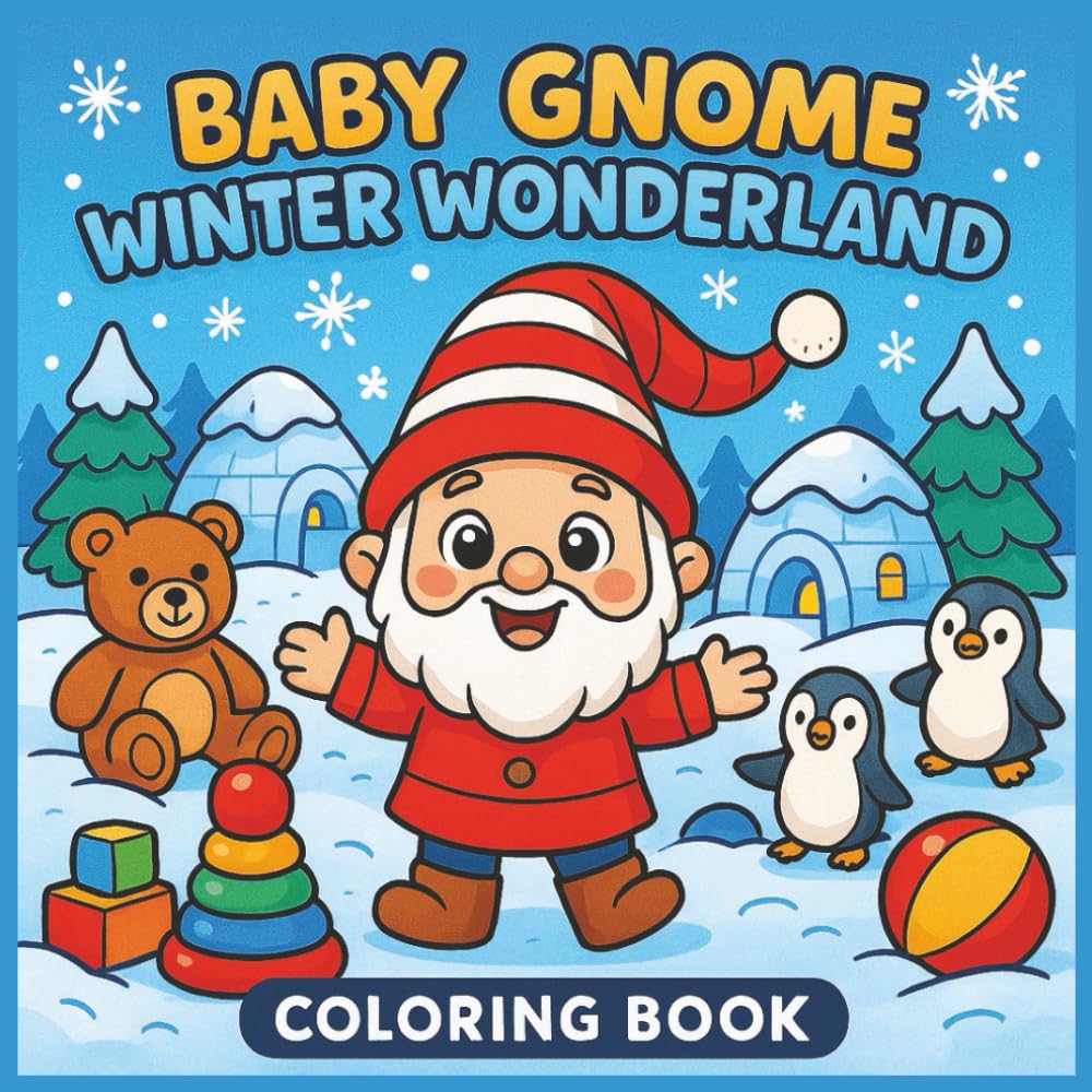 Baby Gnome Winter Wonderland Coloring Book