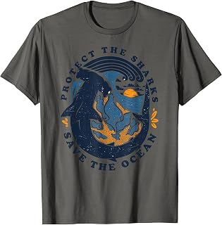 Protect The Shark save the ocean save ocean animals retro T-Shirt