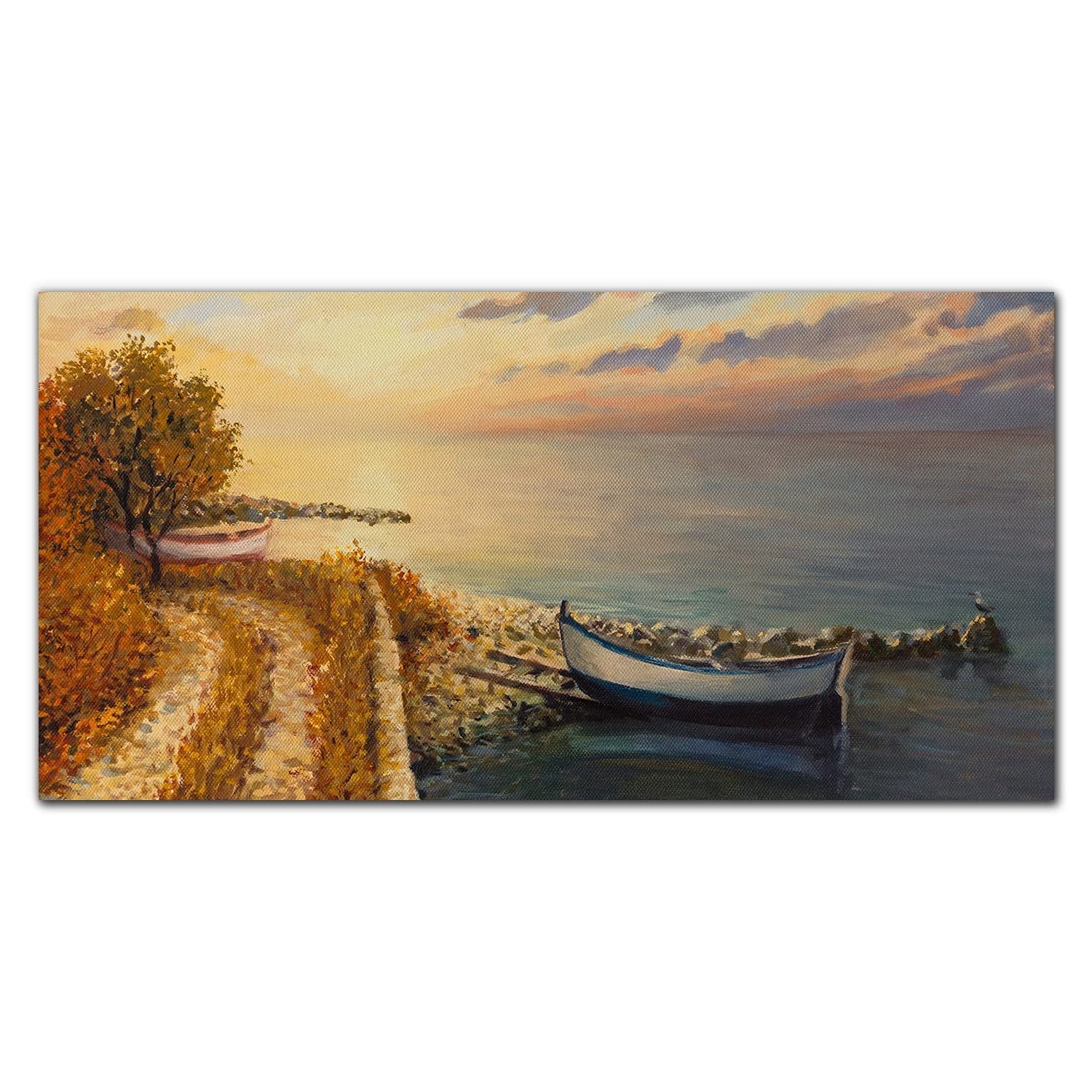 Crédence de cuisine en verre trempé premium motif paysage panoramique Coloray