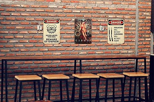 Miniatura 3 de AOYEGO Letrero de hojalata Pin Up, Hot Rod Garage Woman Beautiful con Bikini Sit Auto Parts Vintage Metal Tin Signs para cafeterías, bares, pubs,