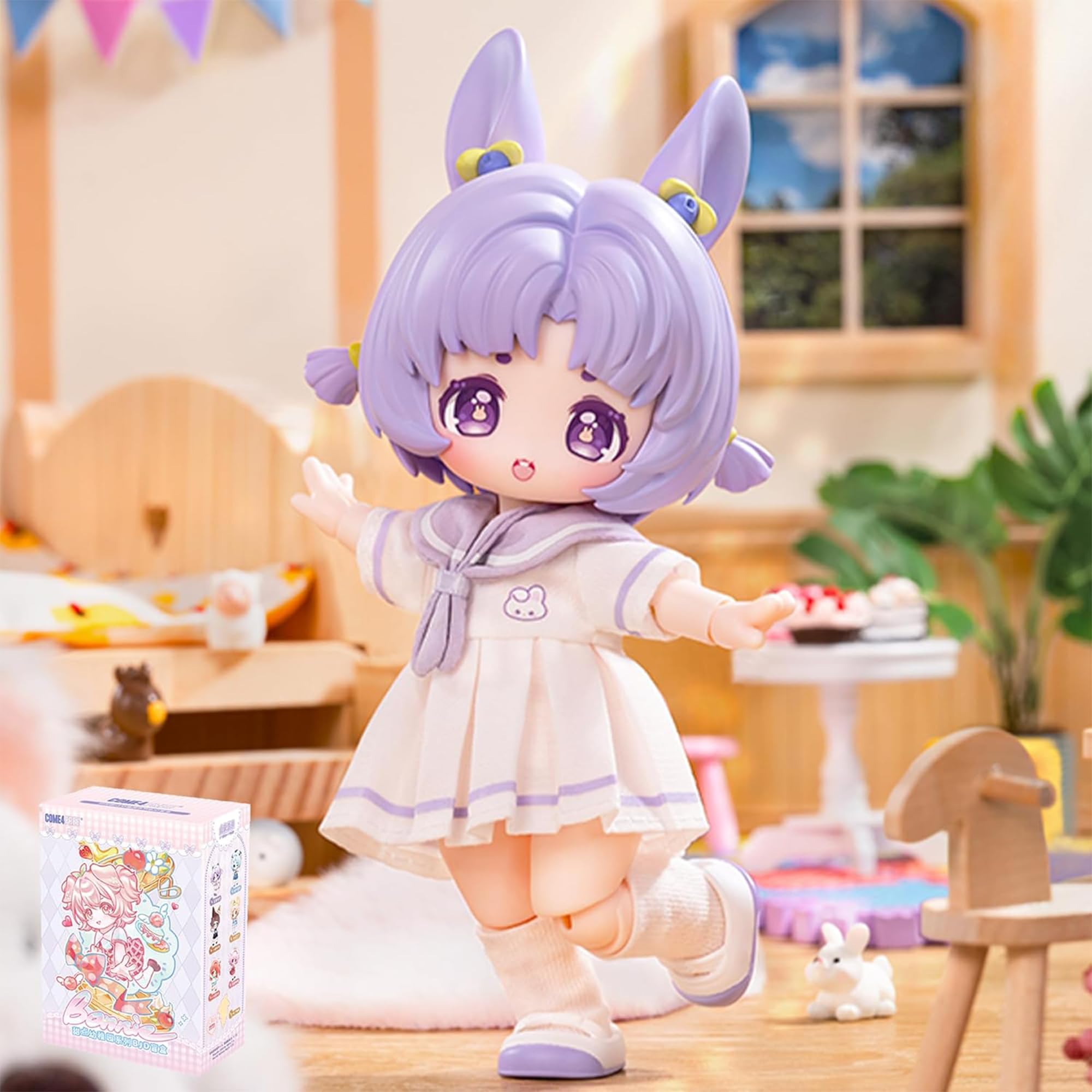 TOYVERSE COME4FREE BJD Bonnie Sweets Kindergarten Series, NiNi The Blueberry, Standard Edition, 1 piece/14 cm, BJD doll, movable dolls with doll clothes, birthday gift, ages 15 and up — image 1