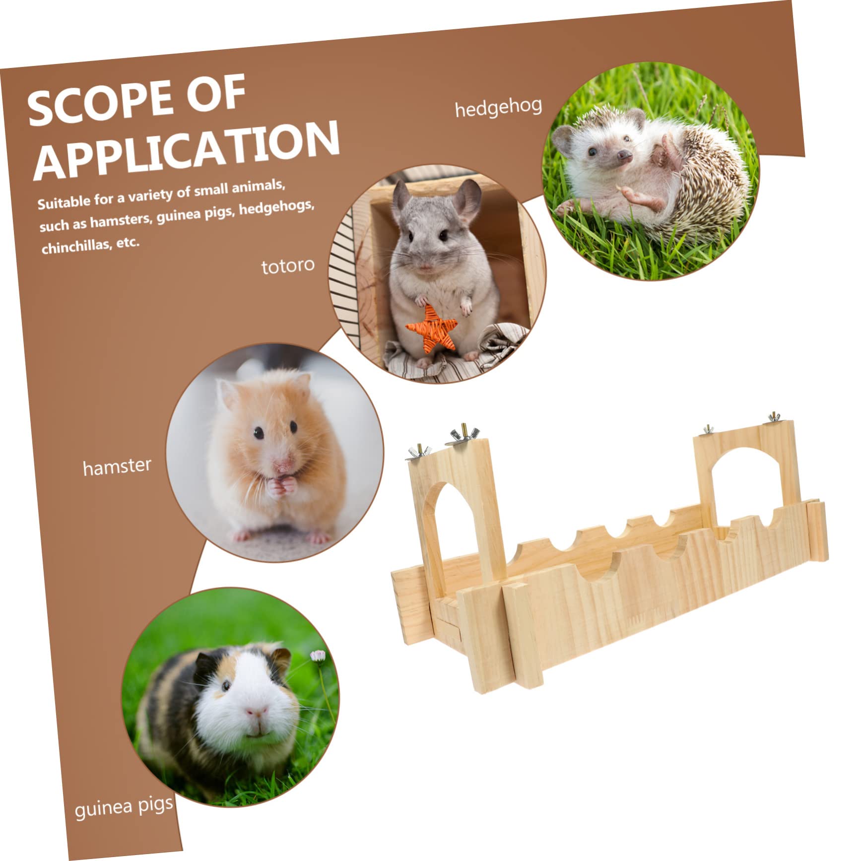 TOYANDONA Hamster Haustierversteck Hängende Kleintierbrücke Stabiles Haustiergehege Kleintierkäfig Dekor Meerschweinchen Nager Zubehör