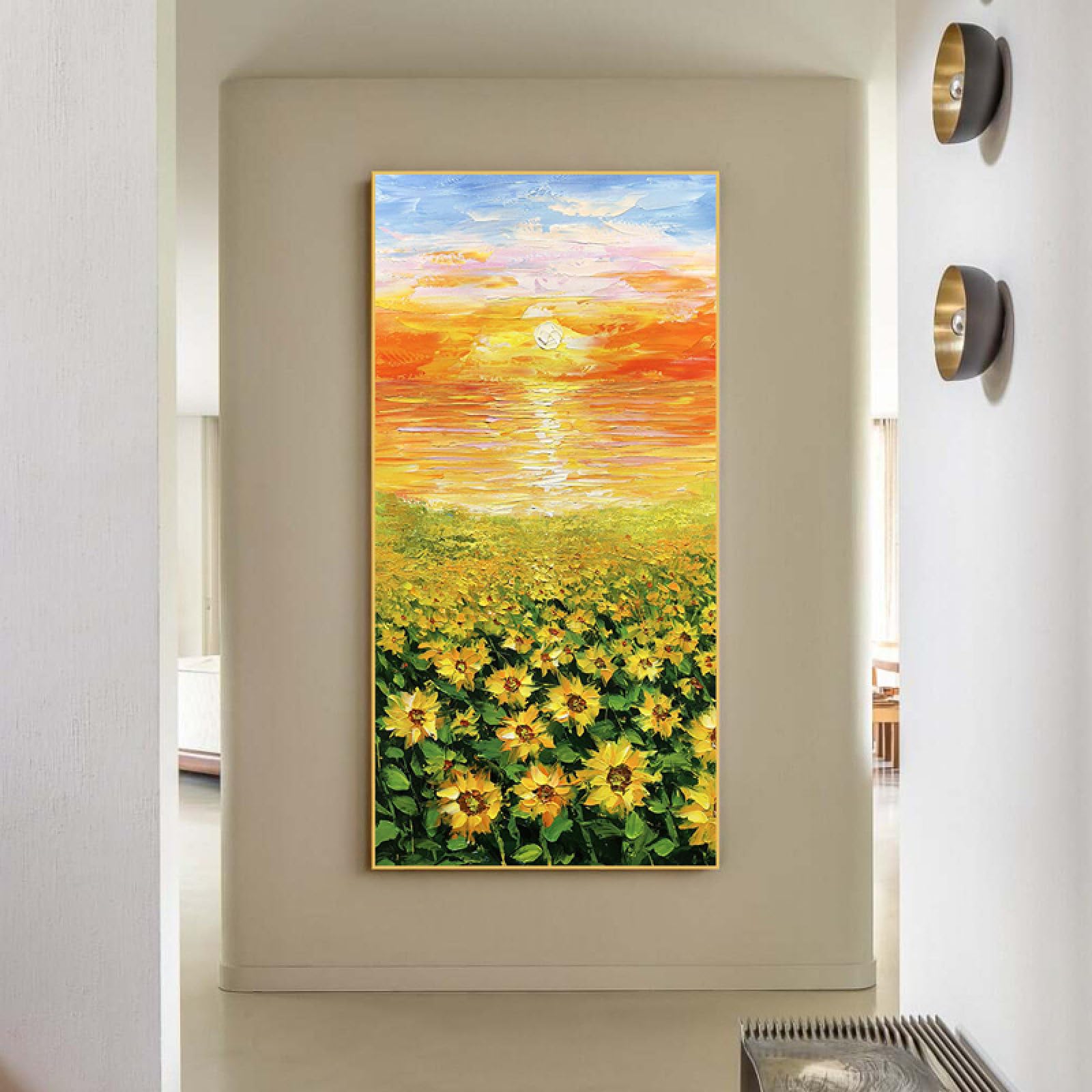 Toile Grand Format Tournesol | Rompez le Vide de Vos Murs de Salon