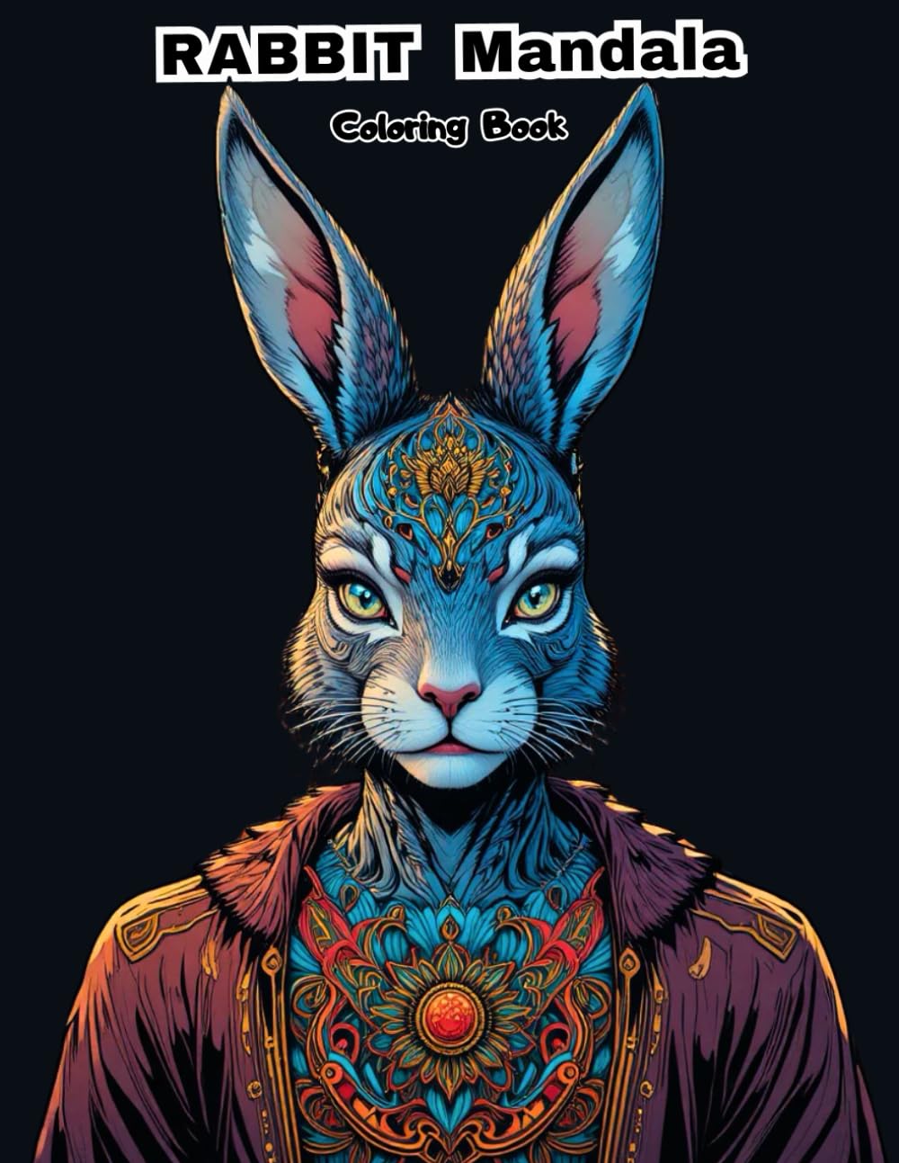 Mystical Rabbits: Detailed Mandala Patterns and Geometric Bunny Illustrations for Mindful Relaxation