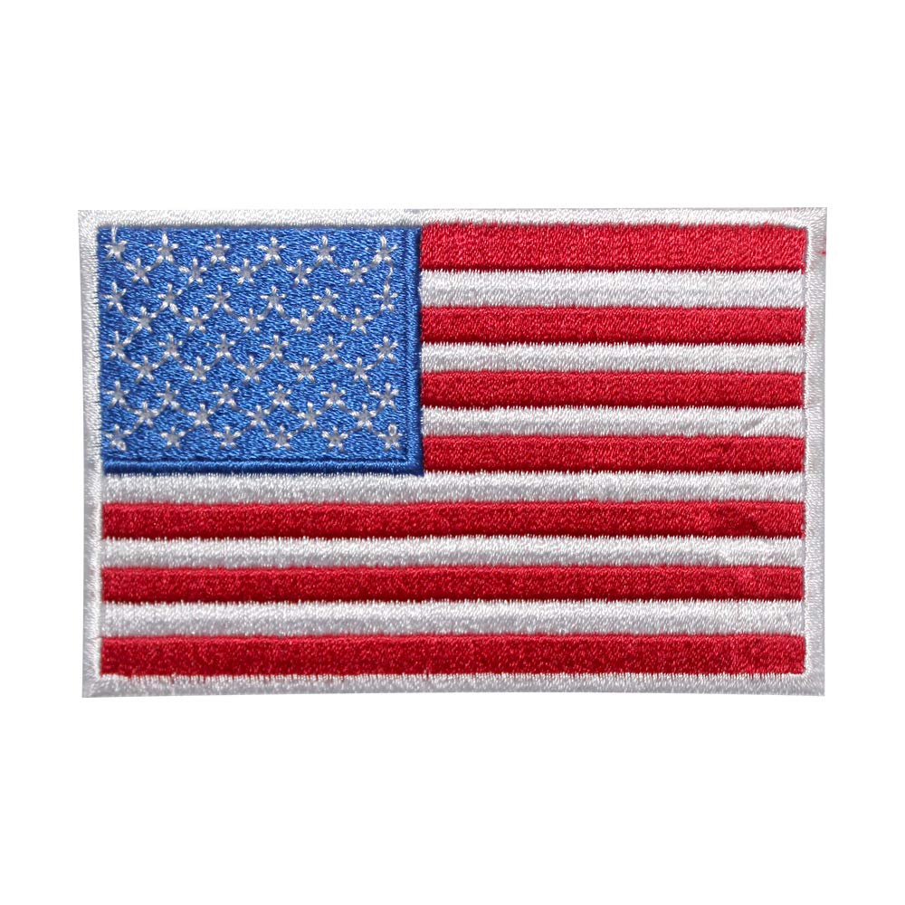 Écusson Brodé à Thermocoller Ou à Coudre Avec Drapeau Américain