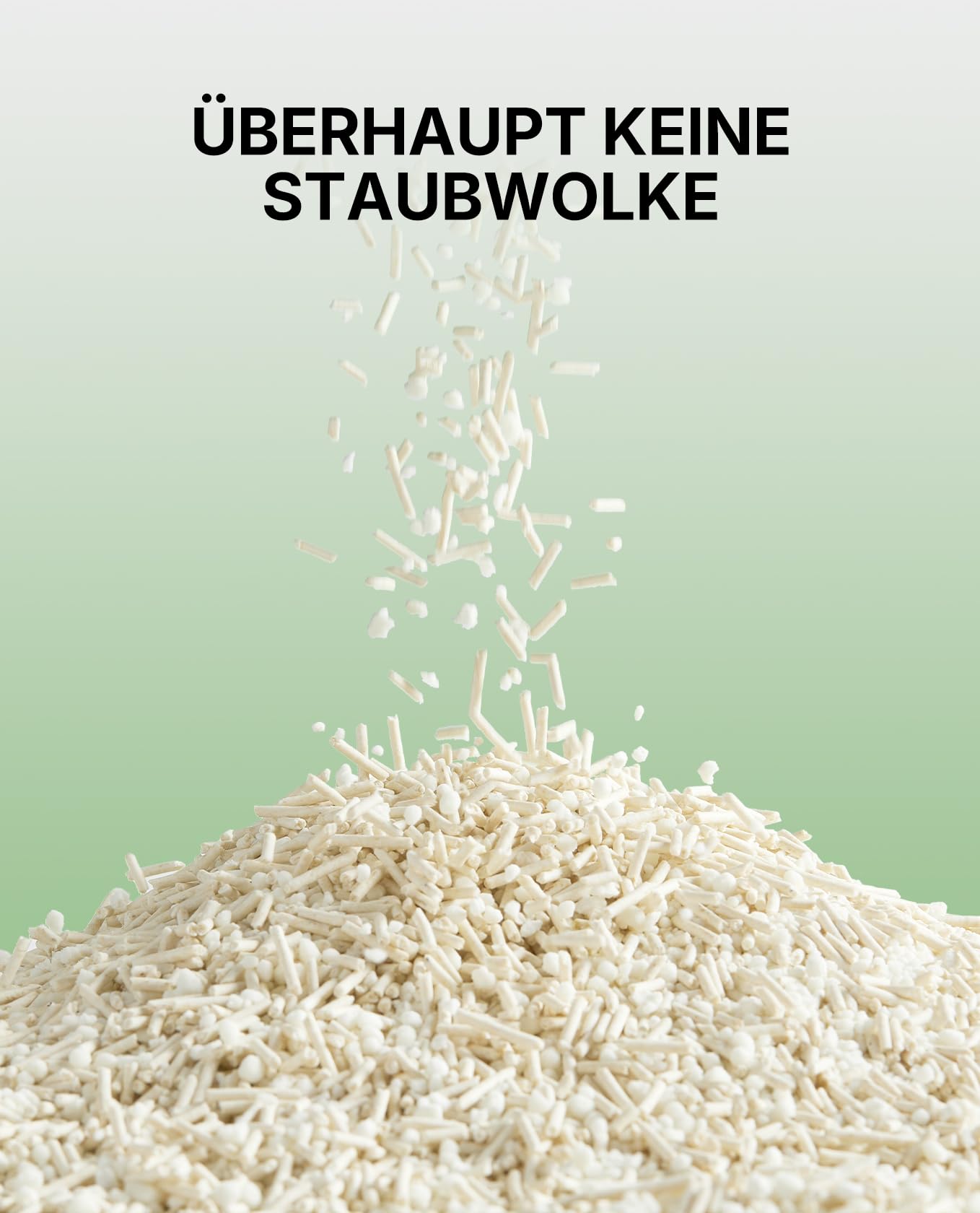 PETKIT Klumpende Katzenstreu Pflanzenbasiert, 9,6 kg,100% Natürlich, Staubfrei, Geruchsneutralisierend, Biologisch Abbaubar, Kein Verkleben, Einfach zu Schaufeln,4X 2,4 kg Beutel
