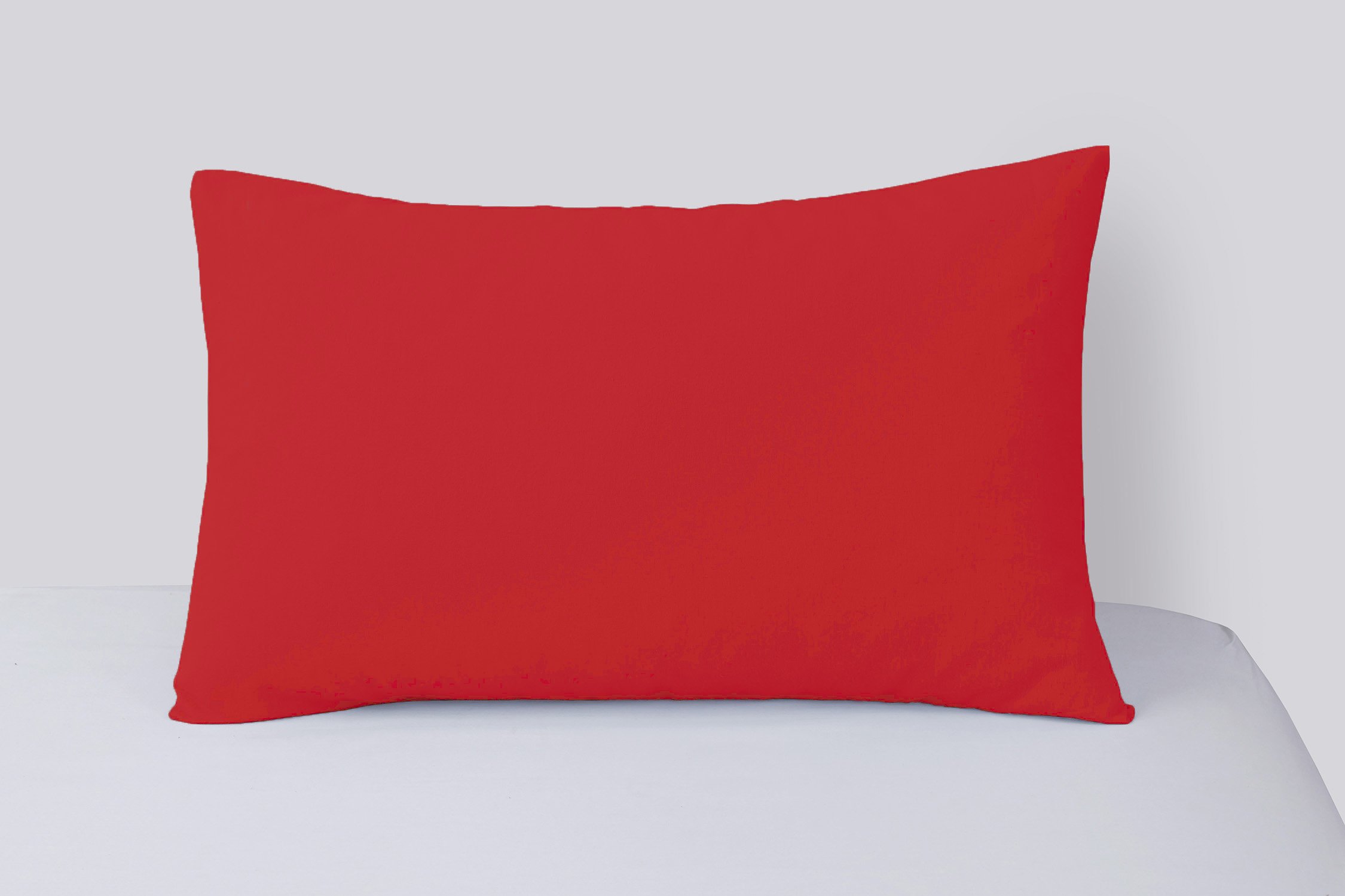 GMTEXTILE 100% Egyptian Cotton 200 TC Pair of Pillowcases, RED