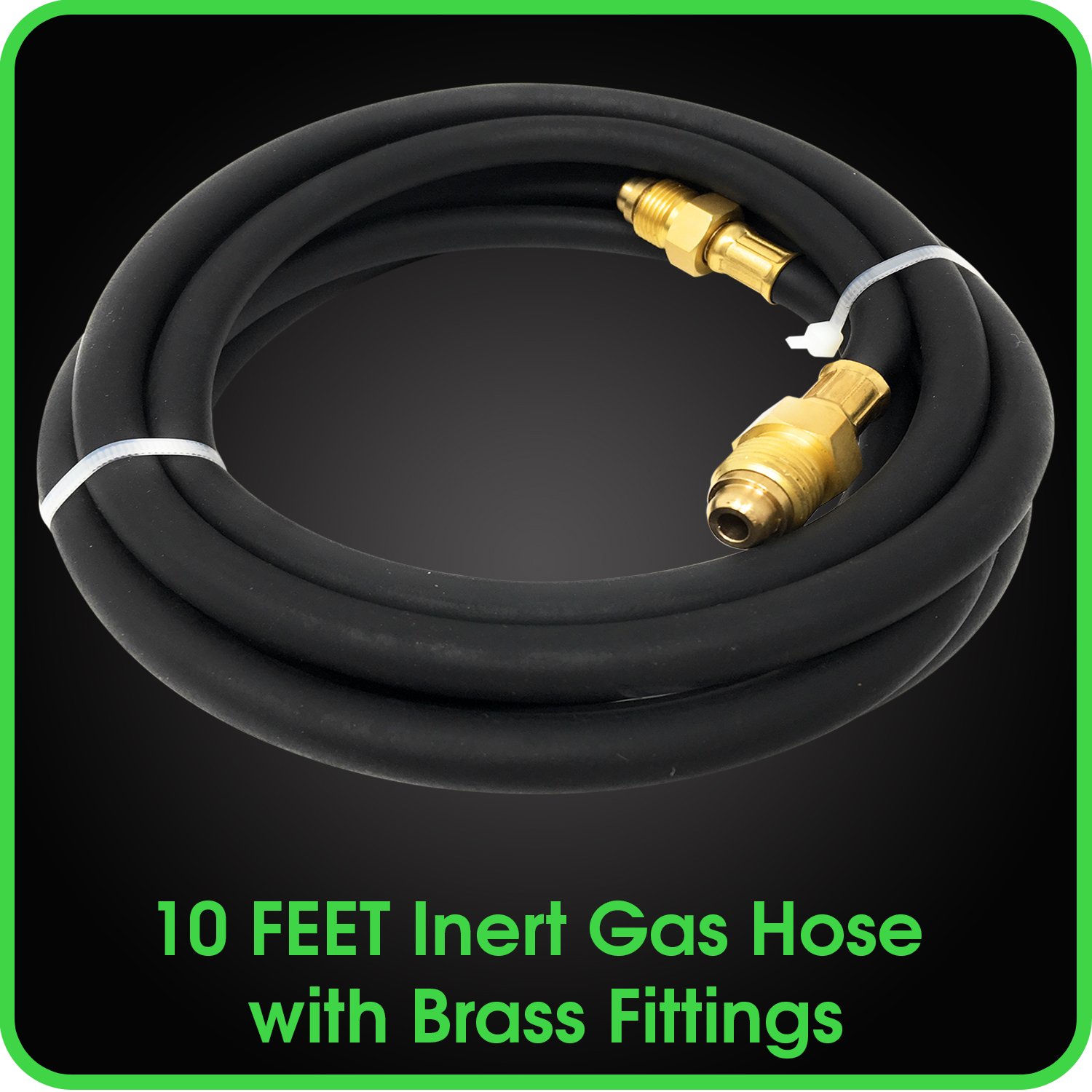 Buy Argon Regulator Gas Hose 10 Feet Inert Double Brass Gas Fitting for