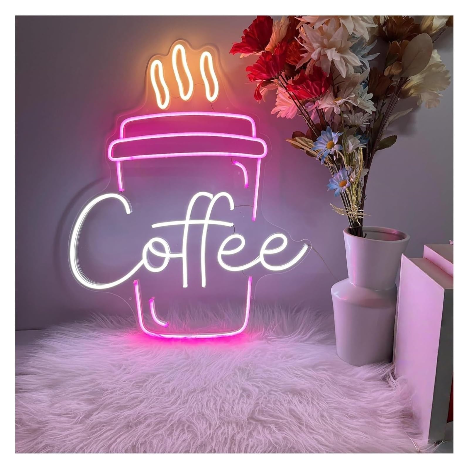Aextroi neon Lights Sign Neon Signs Light Decor Sign for Coffee Shop, Wall Decoration 33cm×42cm