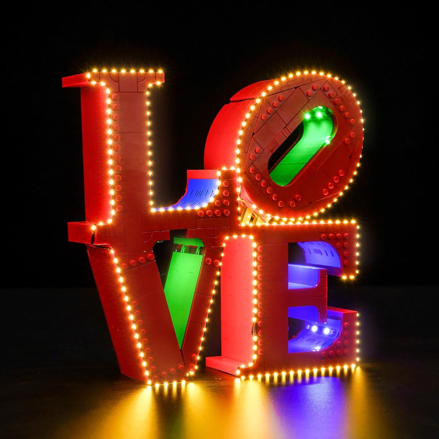 BrickBling LED Light Only, Excluding Model, Compatible with Lego Art Love Sculpture 31214 - Display for Valentine's Day