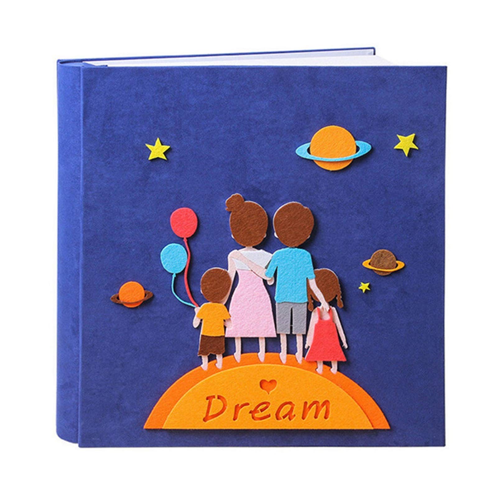 Album fotograficzny album do scrapbookingu 4 x 6 zamszowy album fotograficzny samoprzylepna folia DIY album fotograficzny rodzinny album fotograficzny dla dzieci wzrost album fotograficzny 8-30 cm (kolor: Color3 biała karta 60)
