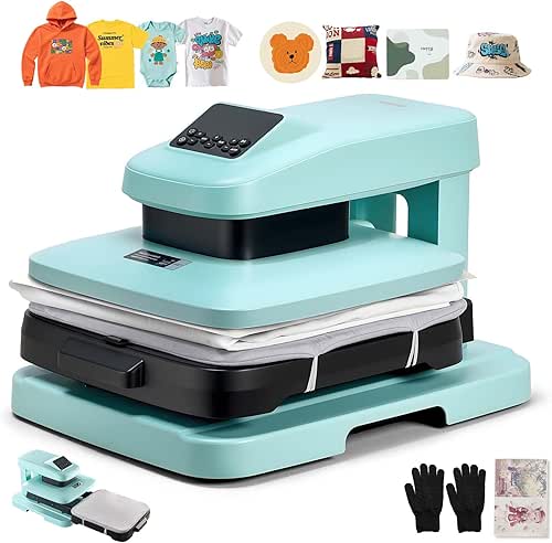 VEVOR Auto Heat Press Machine, 15 x 15 inch, T-Shirt