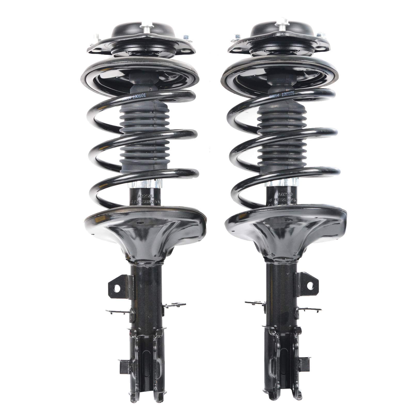 Riseking 1 Pair Front Left + Right Driver + Passenger Side Shock Absorber Struts & Springs Compatible with 2004 Spectra EX LX 2005-2009 Spectra 2005-2009 Spectra5 EX LX RK-S0613-S0614