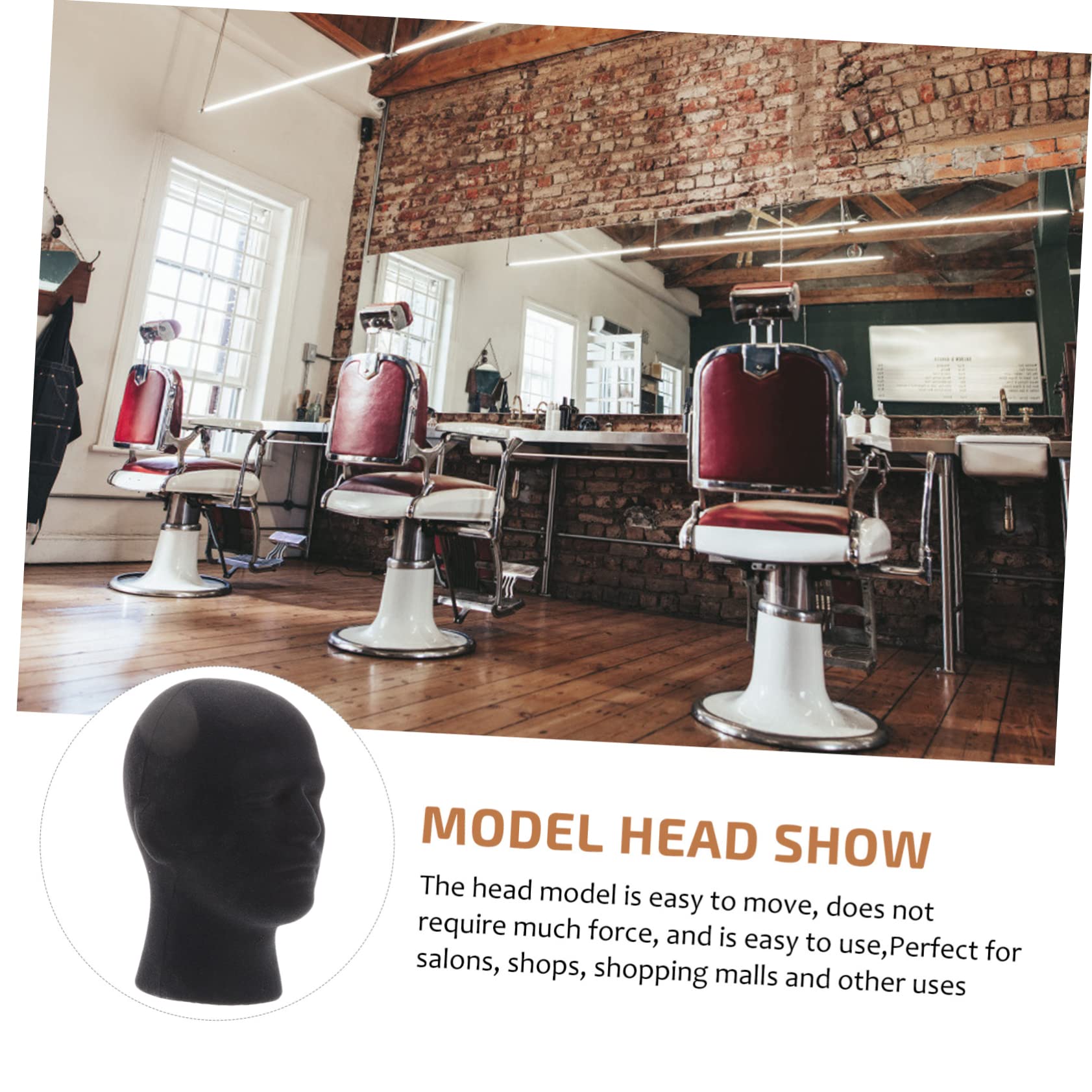 WOFASHPURET 2Pcs Foam Mannequin Head for Wigs Hats and Hair Styling Lifelike Display Stand Multi Purpose Wig Holder for Adornment Braiding Practice and Drying Durable Design