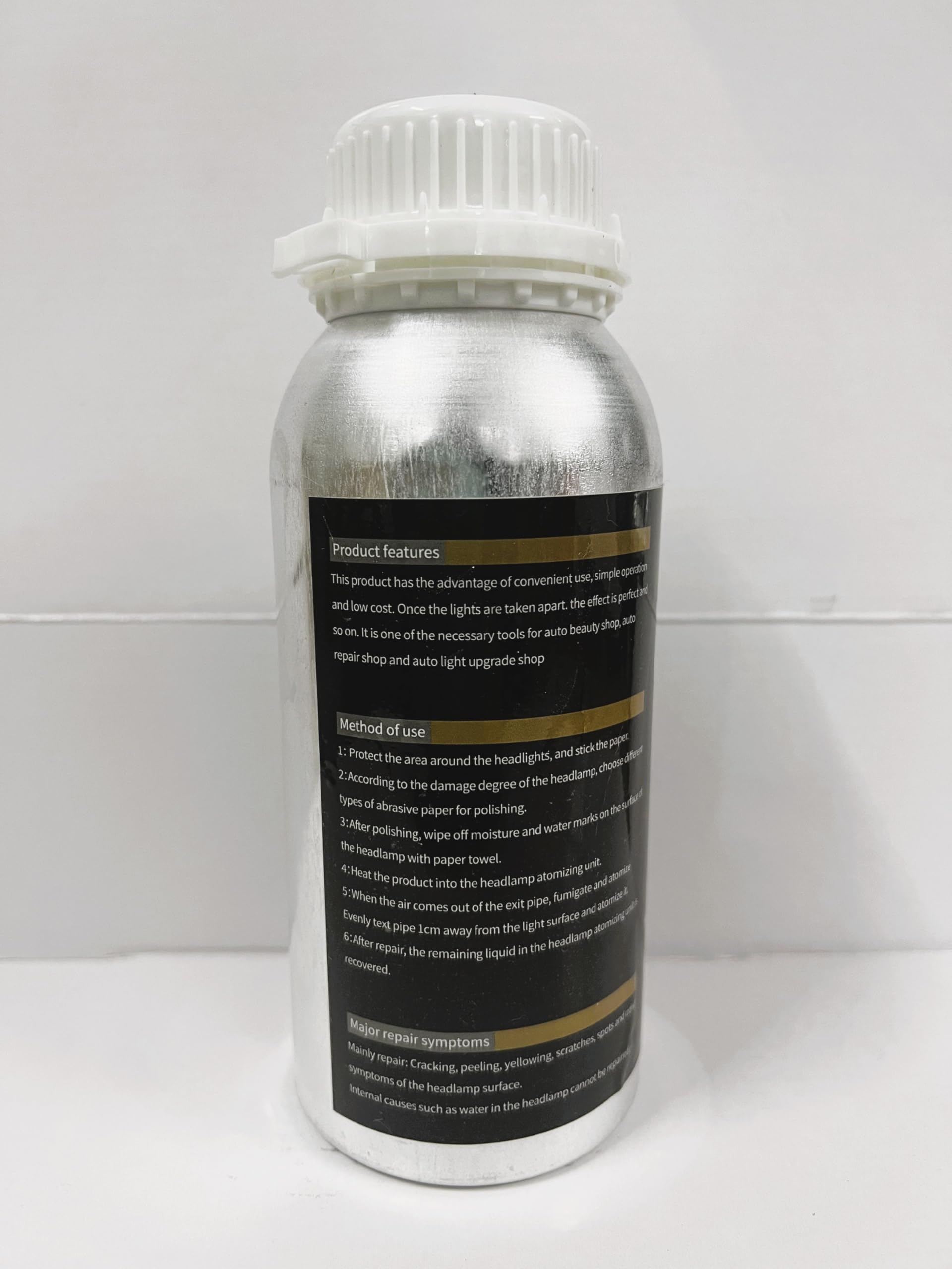 Rénovateur Phare Voiture 800g – Liquide de Rénovation Optiques Auto & Moto, Aide à Éliminer Jaunissement, Oxydation et Micro-Rayures, Restaure Transparence et Brillance des Phares, Marque Française - 3