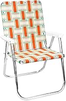 Vista 22 de Silla de césped plegable de aluminio al aire libre de Lawn Chair USA Sillas con correas resistentes para acampar, deportes, playa, jardín