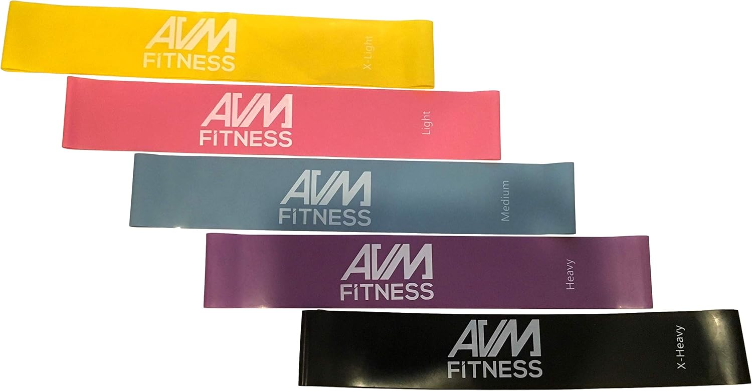 AVM Fitness Resistance Bands for Legs and Butt Resistance Loop Bands Set Resistance Bands Legs Resistance Bands for Arms and Shoulders Latex Bands Resistance Fitness Bands for Exercise Super Tough : Sports & Outdoors