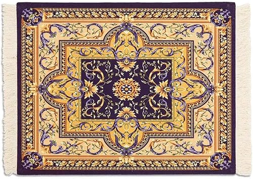 MUFENG Alfombrilla de ratón de alfombra,Alfombra oriental estilo persa alfombrilla de ratón,Alfombra de estilo turco Mousemat.,colorido