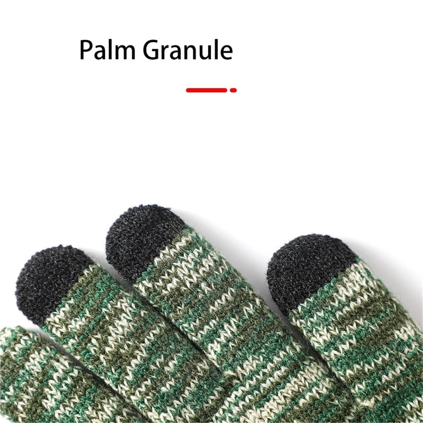 Guantes de Invierno for Hombre, Guantes cálidos de Punto de Gran tamaño, Guantes Gruesos de Ciclismo for Oficina Masculina(Red)