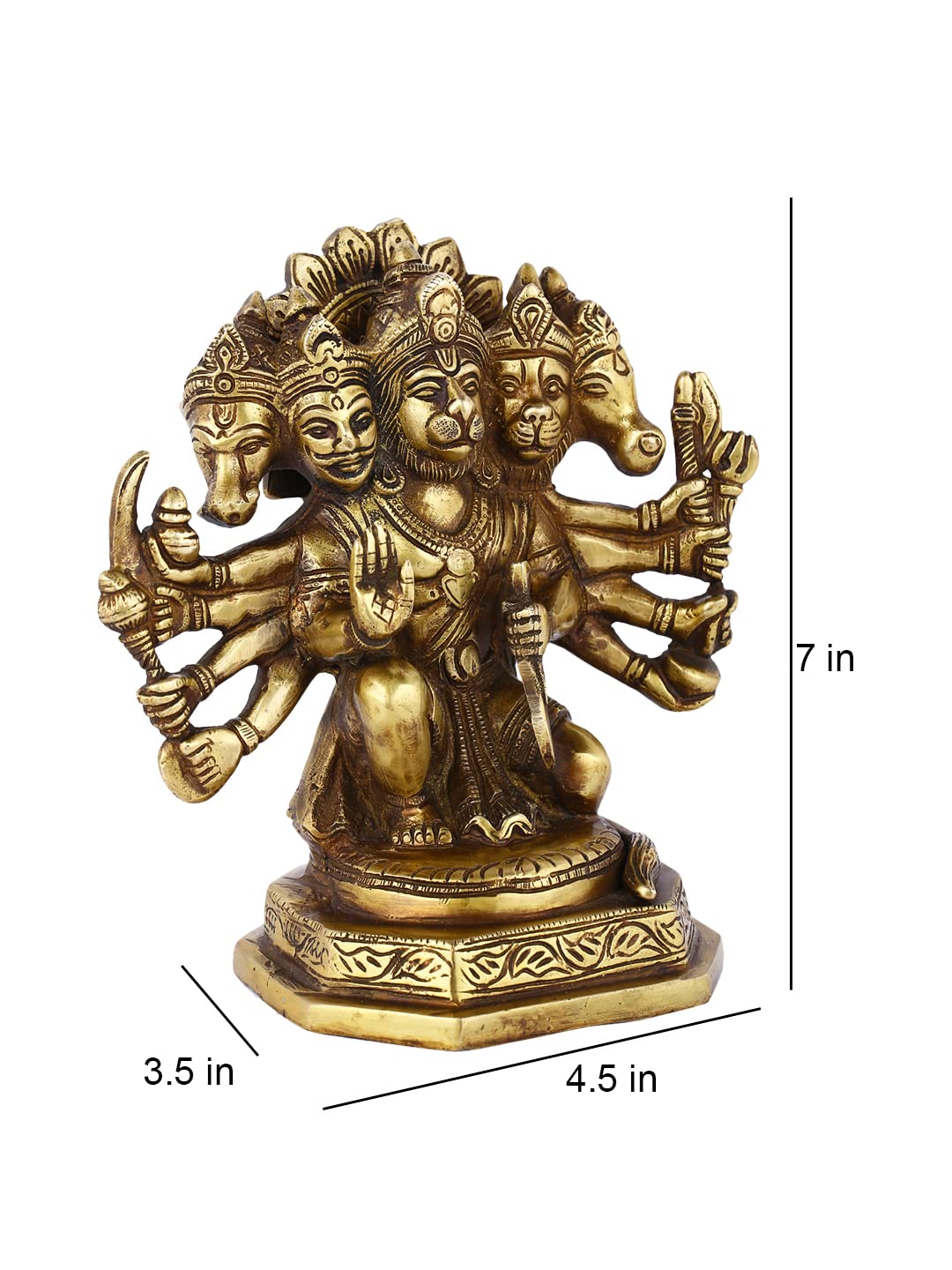 Buy Collectible India Panchmukhi Hanuman Strength God Hanuman Sitting
