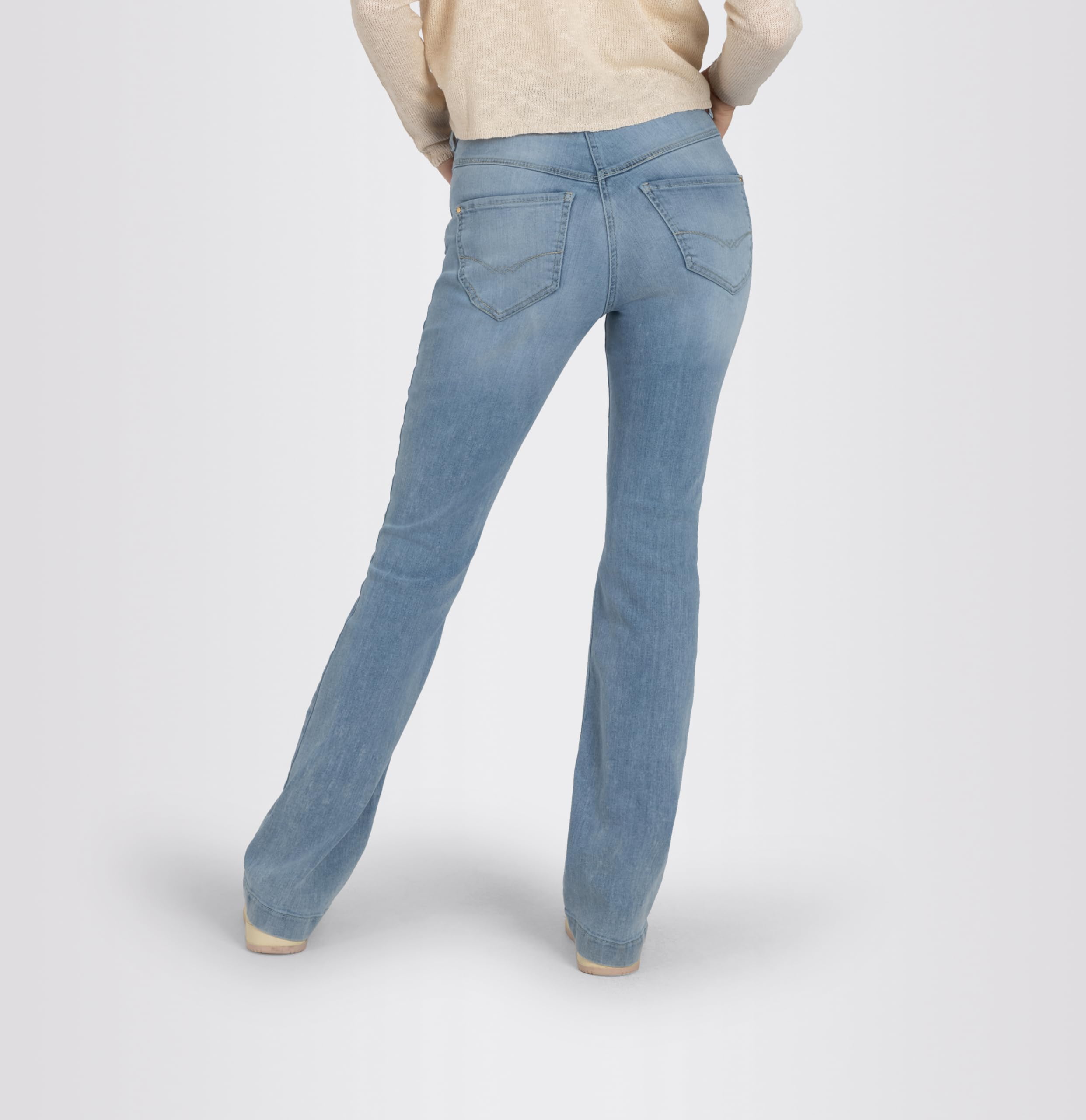 MAC Dream Boot Authentic Megaflex Damen Jeans Summer Blue Clouds wash Art.Nr. 0358L543390 D215*, Größe:W34/L34, Farbe:D215 Summer Blue Clouds wash