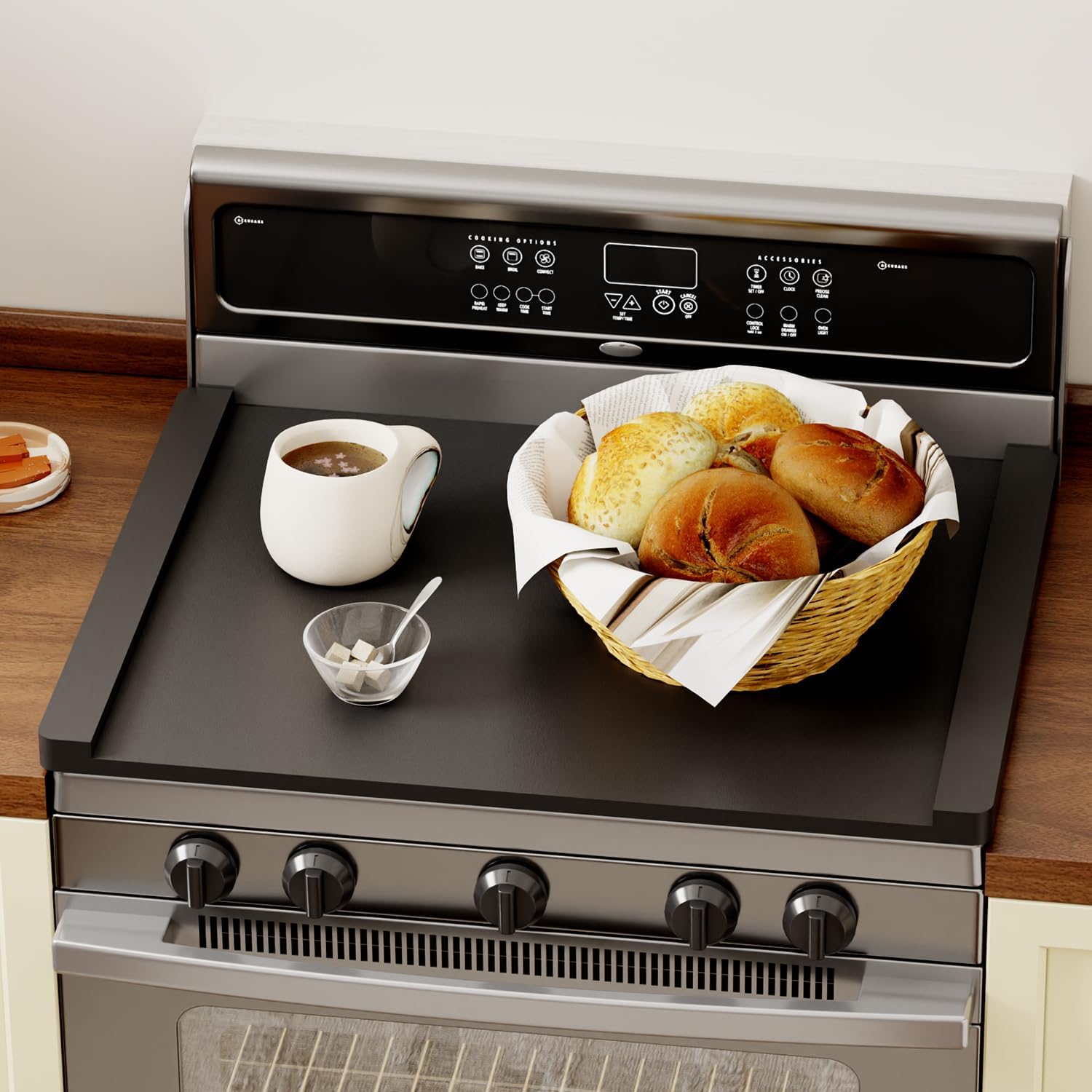 Noodle Board Stove Covers, Stove Top Covers For Electric 30"L X 22"W, Stove Top Covers For Gas Burners, Sink Cover For Counter Space，Durable Easy Clean Countertops, Farmhouse Decor Tray