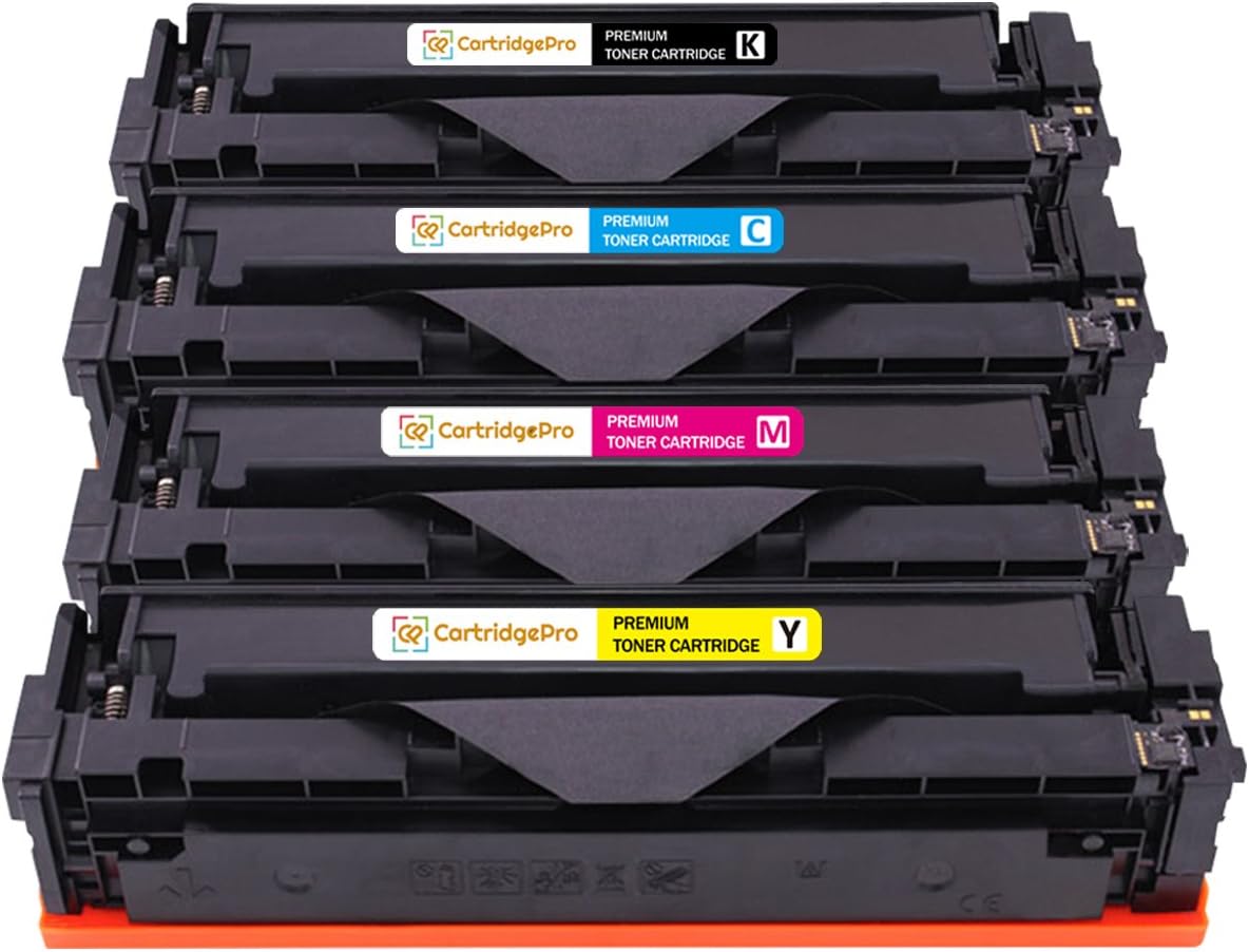 4 Pack CartridgePro Replacement 128A CE320A CE321A CE322A CE323A Toner Cartridge Color Set for Laserjet CM1410fnw CM1415fnw CP1525nw Pro CP1525nw [Black Cyan Magenta Yellow]