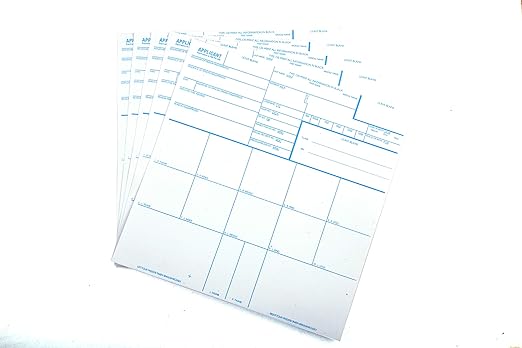 Fingerprint Cards, Applicant FD-258, 100 Pack