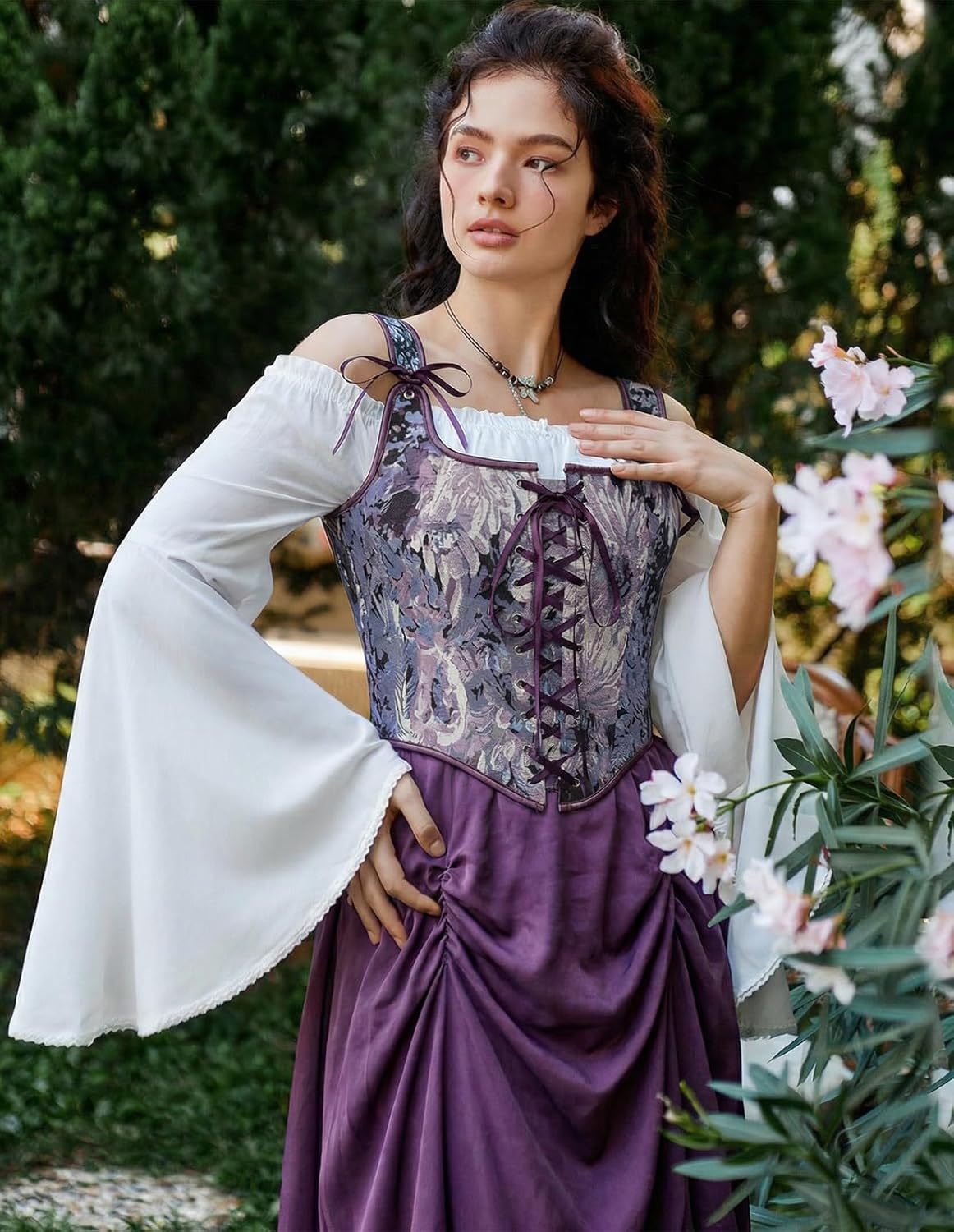 Scarlet Darkness Women Renaissance Corset Pirate Bustier Top Bodice Bodyshaper - Image 3