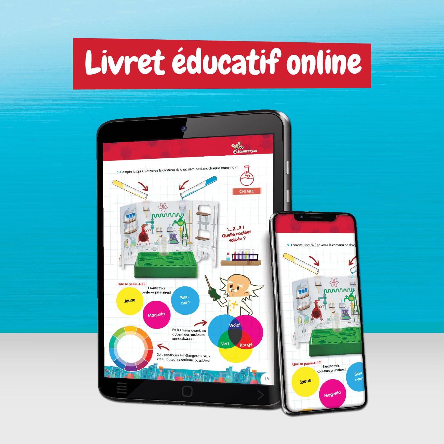 Science4you Kits Éducatifs Sciences Jeu Chimie Laboratoire Expériences Enfants 6 Ans