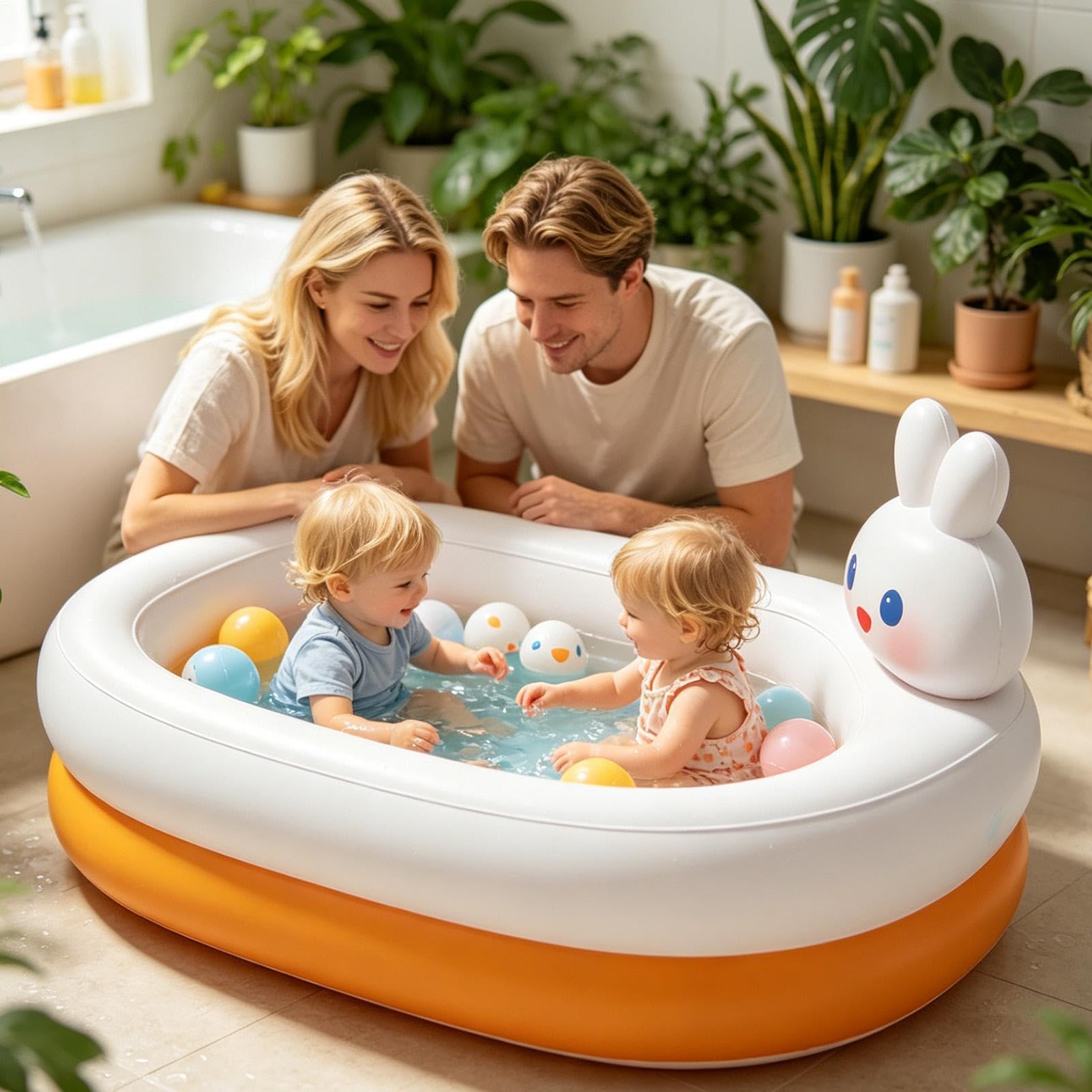 Piscina Piccola Per Modello Divertente Dinosauro E Coniglio
