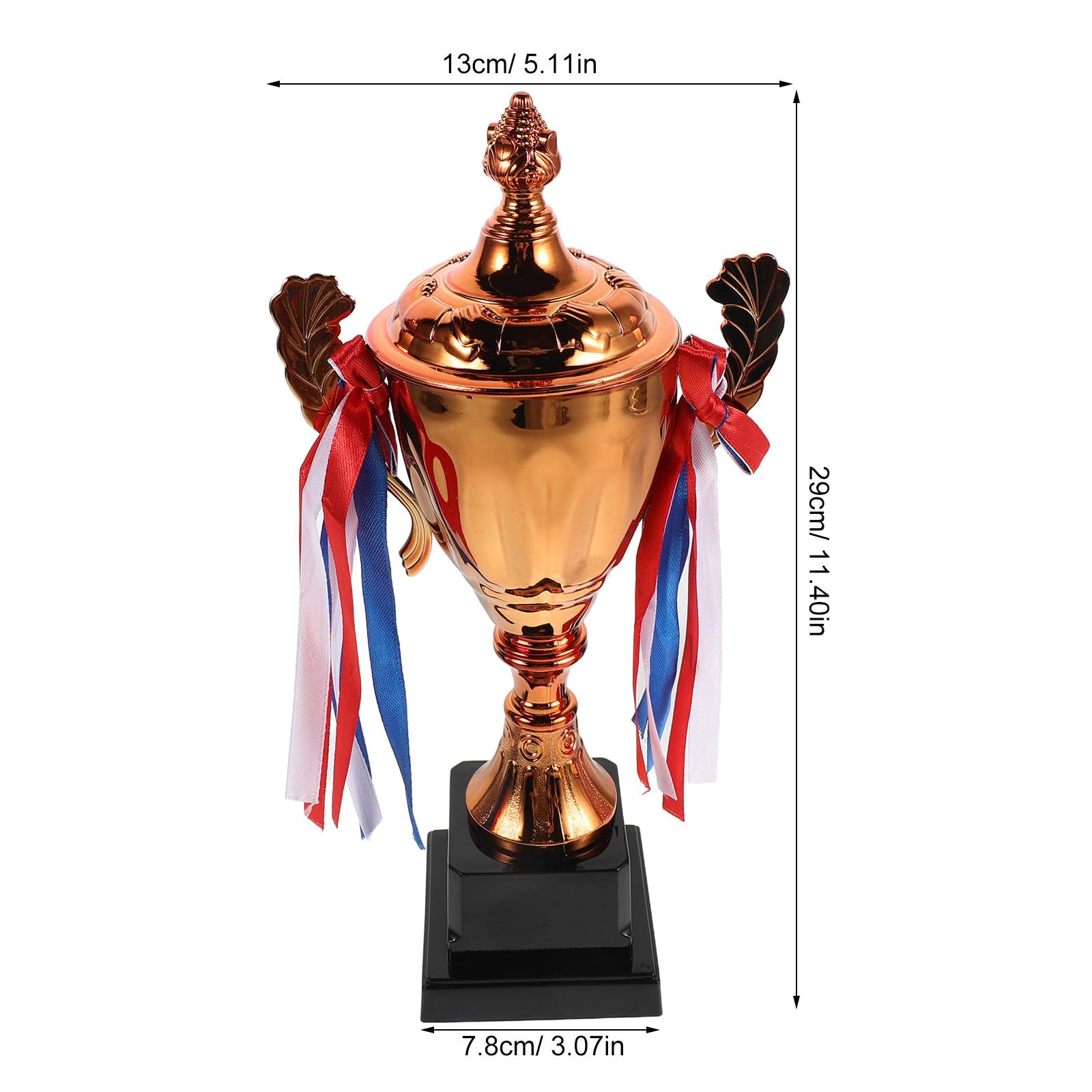 3 Piezas Set de Trofeos de Oro, Plata y Bronce para Competencia Deportiva Diseño Elegante y Acabado Metálico, Reconocimiento Distintivo y Exhibición Estable para Ceremonias