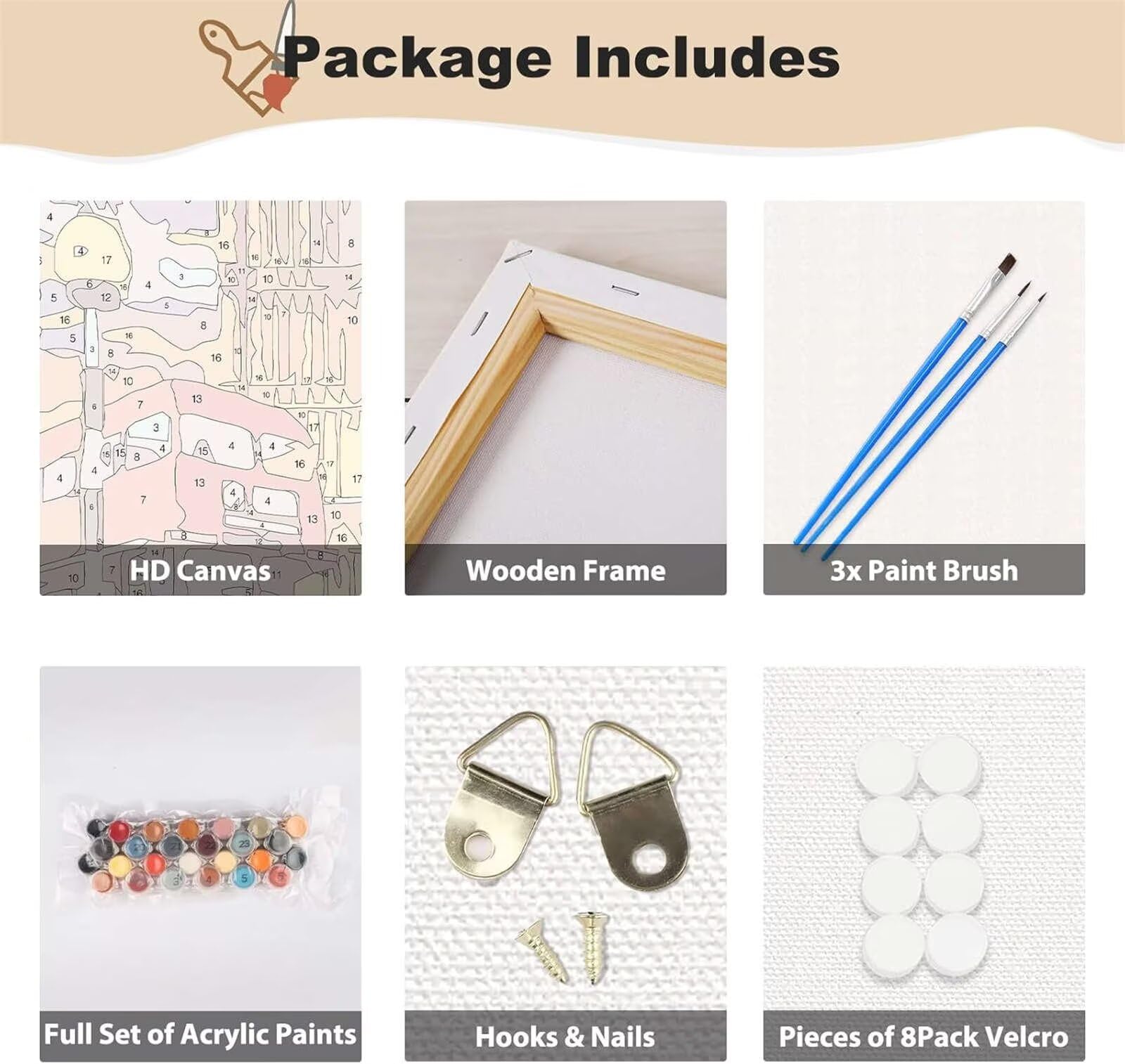 Pintar por Numeros Adultos con Marco 120x60cm, Abstracto Pintura por Números Mujer DIY Kit de Pintura al óleo de Lienzo con 3-Pinceles y Acrílicas, Manualidades Adultos, Home Decor, Regalo Mujer-k181