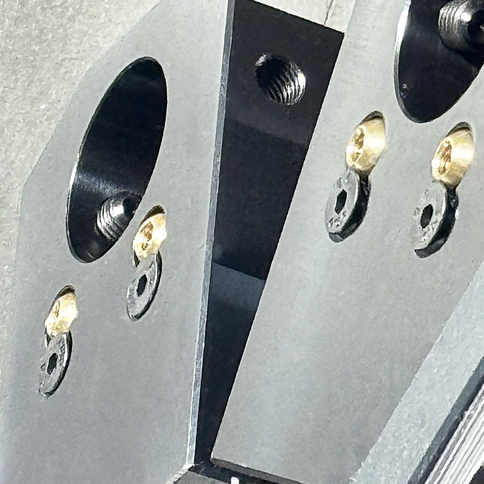HTYQ - Buses de liquide de refroidissement à boule en laiton M6 10 mm, 20 ports, filetage M6, doré