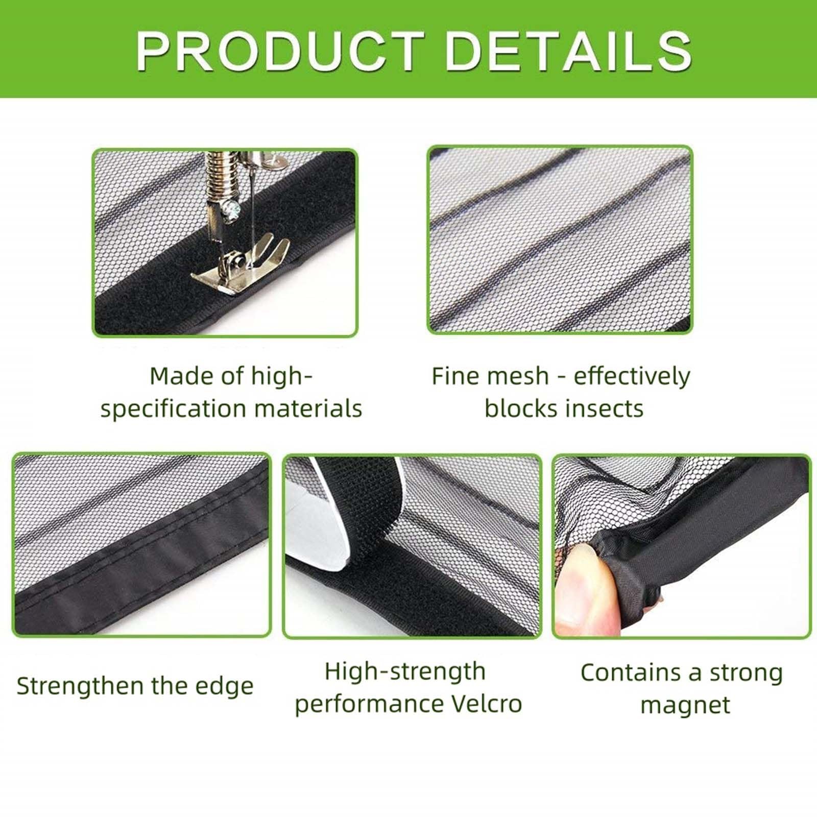 Fliegengitter Tür 166x246cm(BreitexHoch) Zur Einfachen Montage Ohne, Bohren, Selbstschließend Fliegengitter Terrassentür Langlebig Und Kinderfreundlich für Balkontür, Terrassentür, Weiß