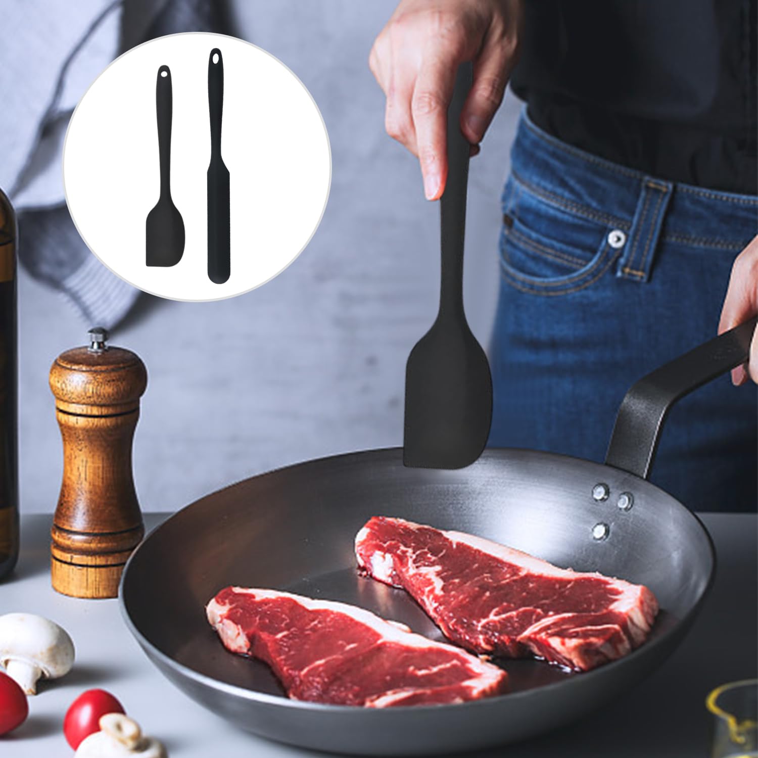 Image secondaire de HDGSAFD 2 Pièces Spatule en Silicone