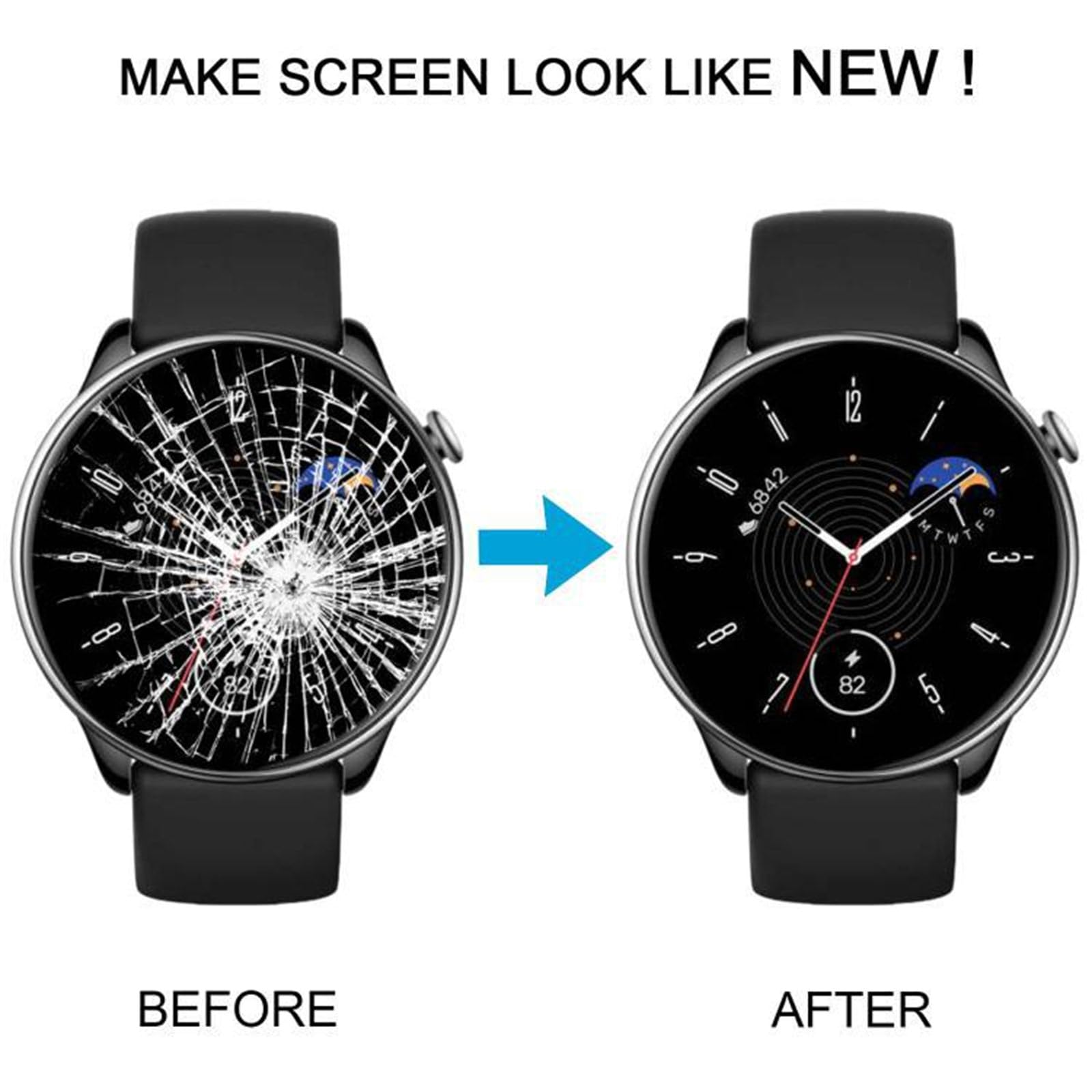 Écran tactile et module LCD haute résolution adapté pour montre de 42 mm pour écran de rechange lisse et minuscule Smartwatch