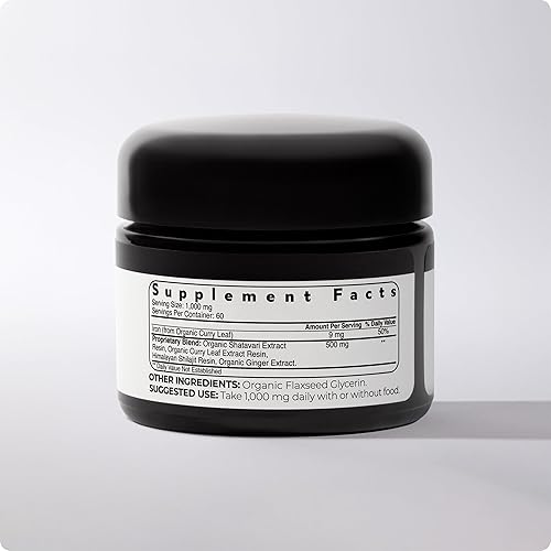 Miniatura 12 de Blisque - Suplemento de resina Shilajit orgánica pura del Himalaya  para la salud de la mujer  con shatavari orgánico y hierro  Auténtico y natural