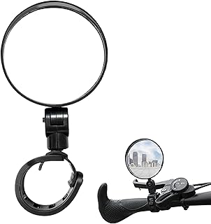 East Leaf 自転車 ミラー バックミラー バーエンドミラー 360°回転 ロードバイク ママチャリ バンド式
