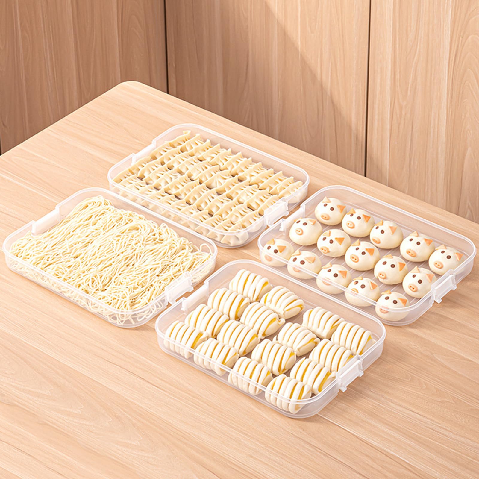Scatola per Alimenti alla a più Strati con Design del Coperchio Accessorio per Gnocchi Biscotti e Scatola immagazzinaggio per organizzata