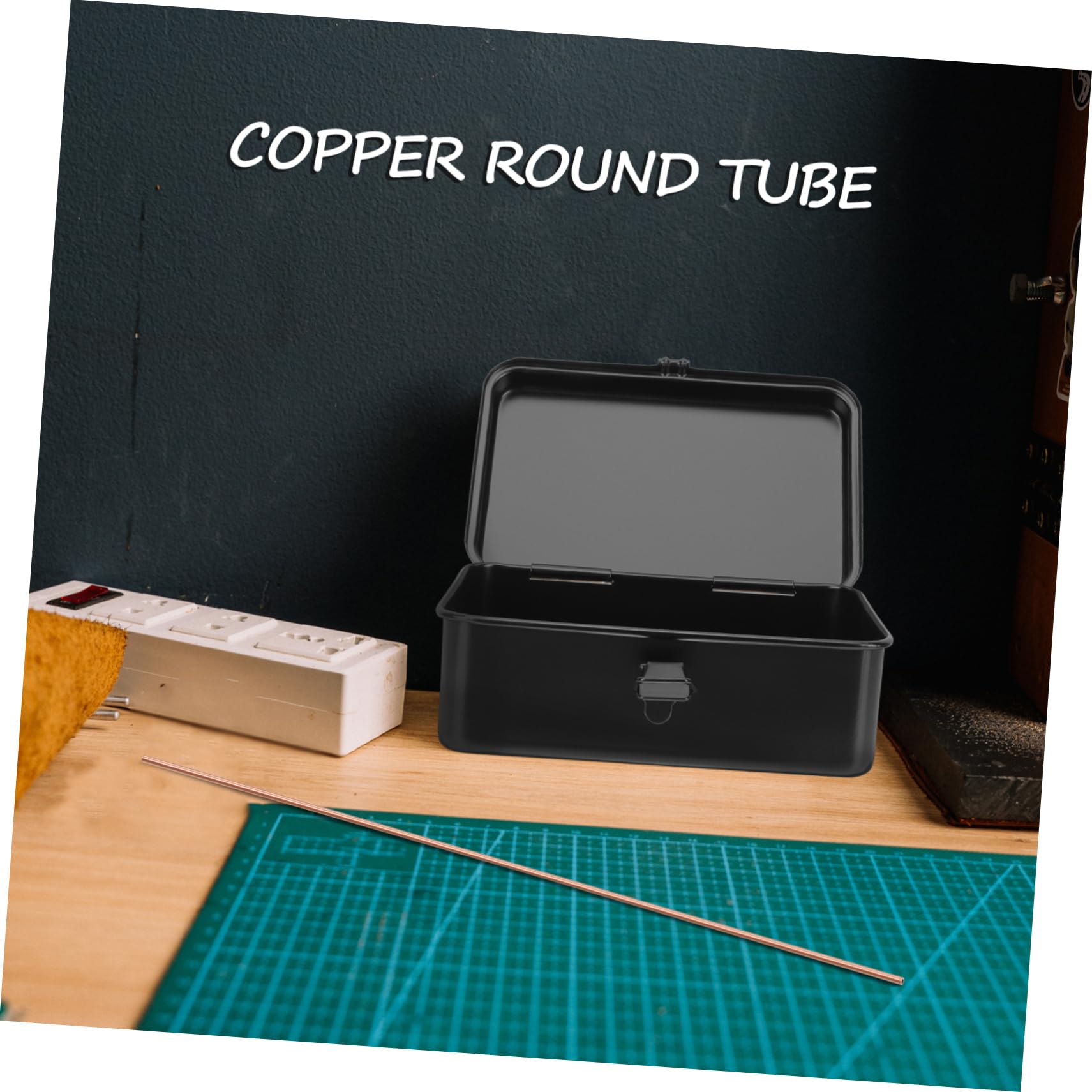 VILLFUL Sturdy Copper Tubing 3mm Od 0.5mm Wall 500mm Length 2pcs Round Copper Rods