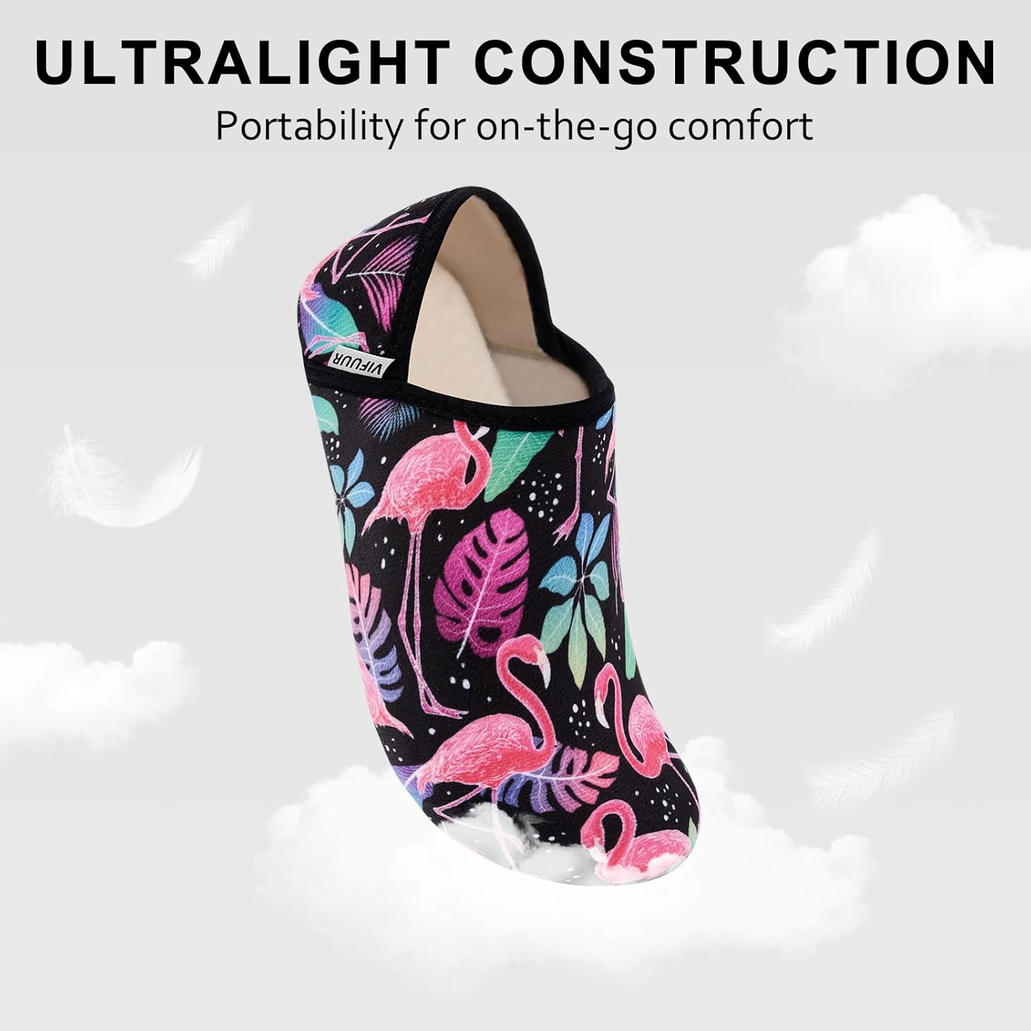 VIFUUR House Slippers for Women Men Slip on Indoor Barefoot Slipper Socks Fuzzy Cozy Sock Shoes for Home Bedroom Travel - Image 5