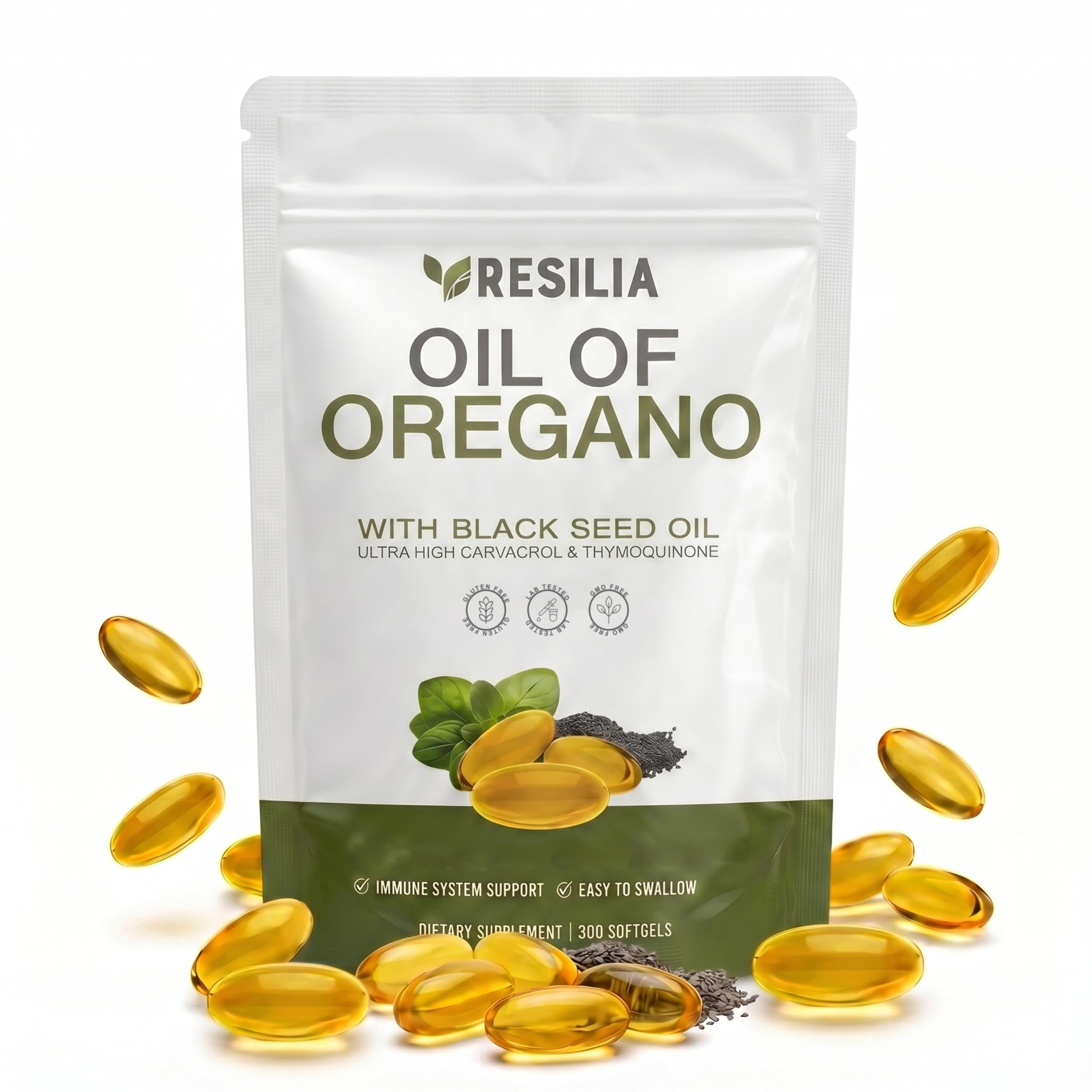Resilia Oil Of Oregano Softgels with Black Seed Oil - 120 Softgels — Amazon image 11