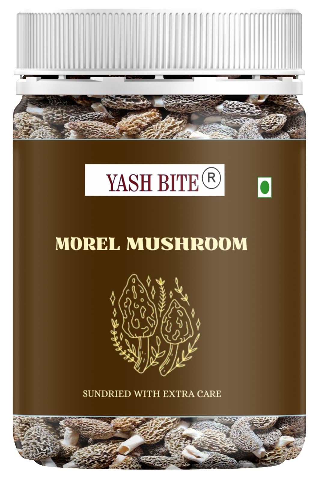 YASH BITE Morel Mushroom || Sun Dried with Extra Care Grade Wild Morels with Rich Aroma for Gourmets Cooking || 50g || Pack of 1-image-47