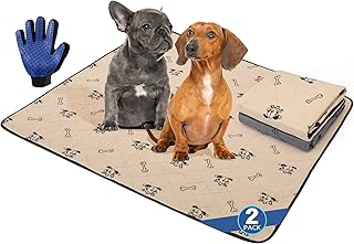 Upgrade Heavy Absorbency Washable Dog Pee Pads, Reusable 36"x41" Dog Training Pads, Non-Slip Quick Dry Whelping Pads for Dogs, Puppy Pads for Incontinence, Crate, Playpen, 2Pack