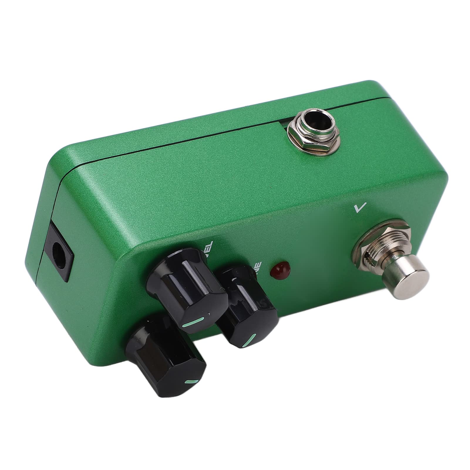 Pedale effetto chitarra Overdrive Mini singolo regolabile caldo tubo naturale Suono accessorio per strumenti musicali per chitarristi elettrici Guscio in metallo verde