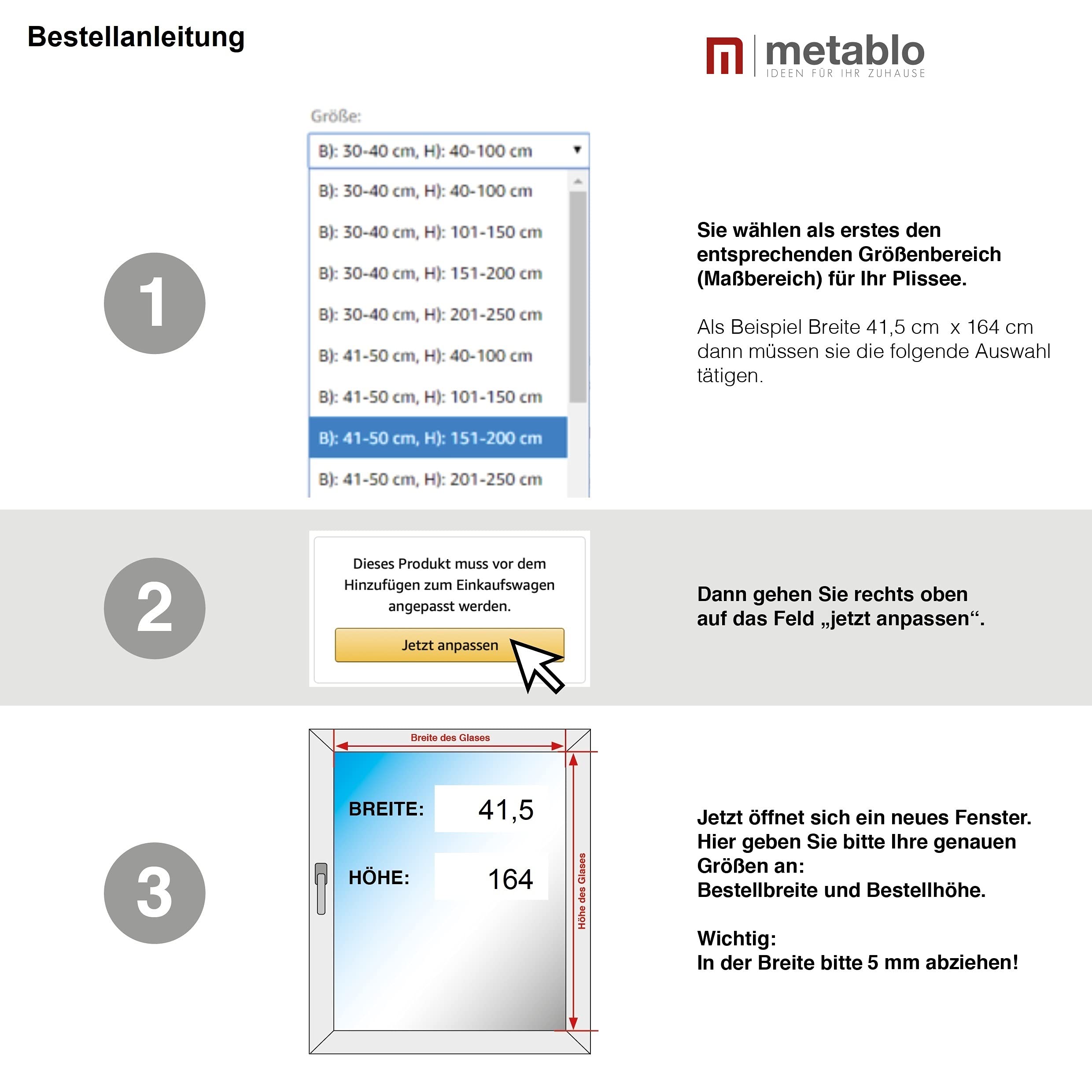 Plissee nach maß Plissee mit Bohren 22 Farben Schalosien Fenster innen Faltrollos für Fenster Sicht- und Sonnenschutz Rollo für Fenster mit Bohren Hellapricot B: 141-150 cm, H: 201-250 cm