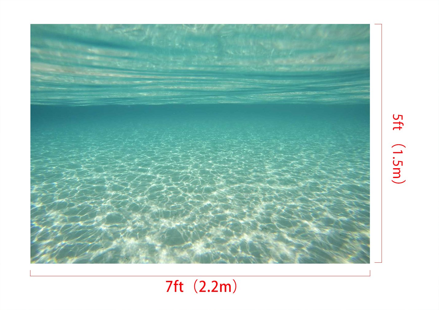 3Ｄ撮影紙  防水 Amazon | Kate 7x5ft(2.2mx1.5m) 水面下で 背景 背景布 撮影用