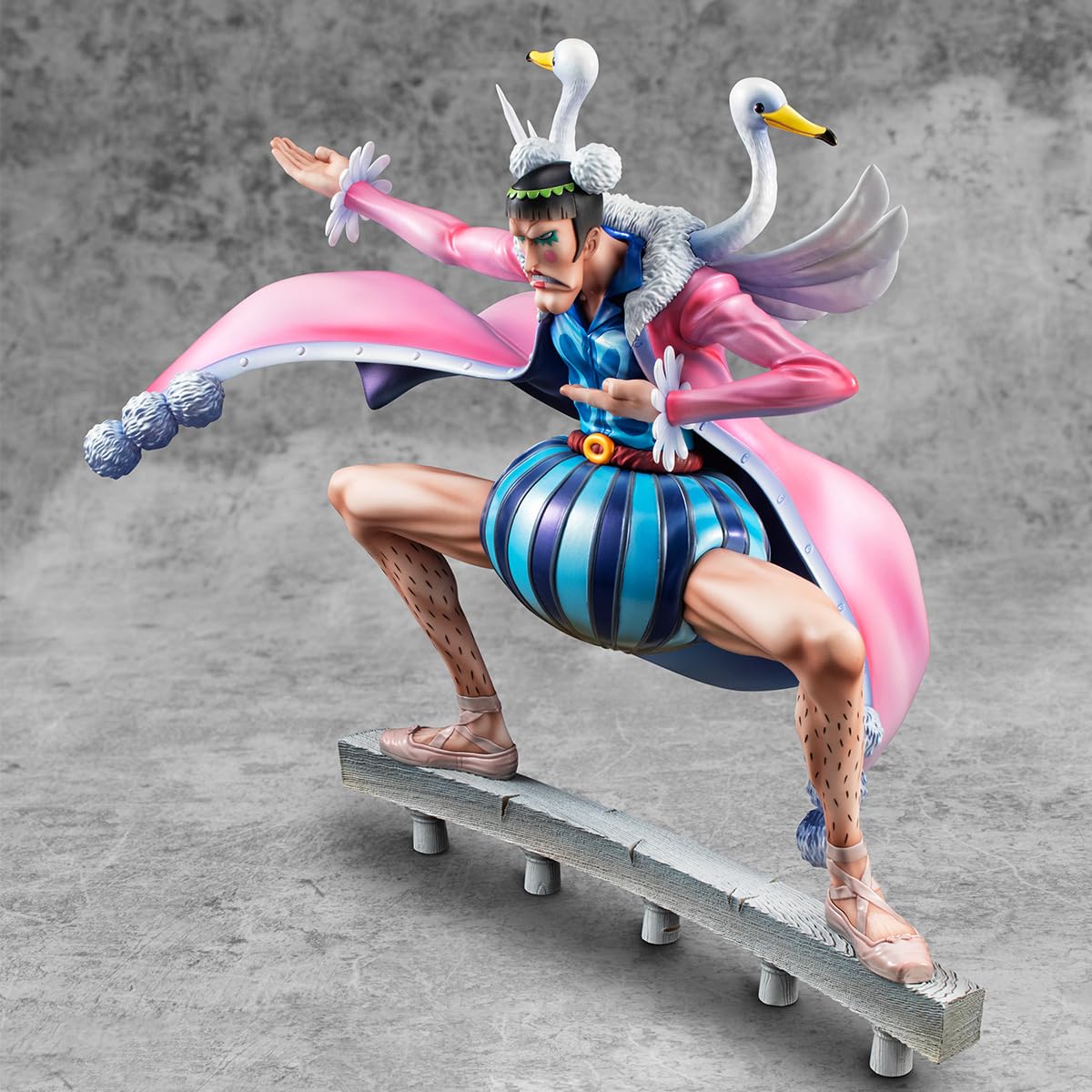 Megahouse, One Piece, Playback Memories, Action figure da collezione di Mr. 2 Bon Clay della serie Portrait of Pirates