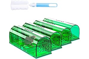 4-Pack Humane No-Kill Live Mouse Traps for Home and Outdoors